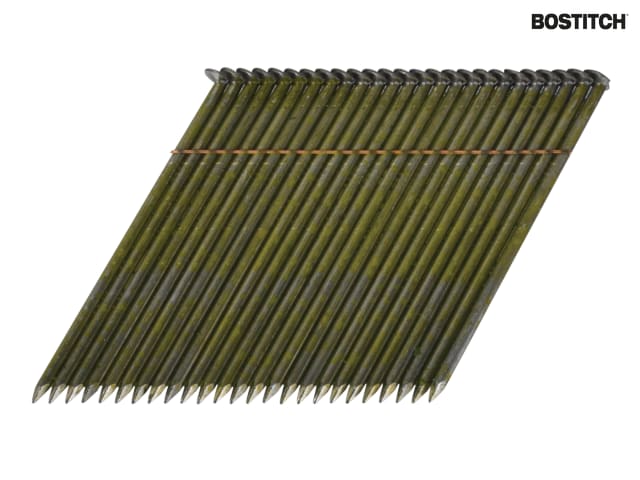 Bostitch 28Â° Smooth Shank Stick Nails 2.8 x 75mm Pack of 2000 for Framing