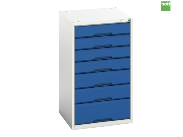 Bott Verso 7 Drawer Cabinet 525mm Steel Storage Unit with 100% Extension Drawers