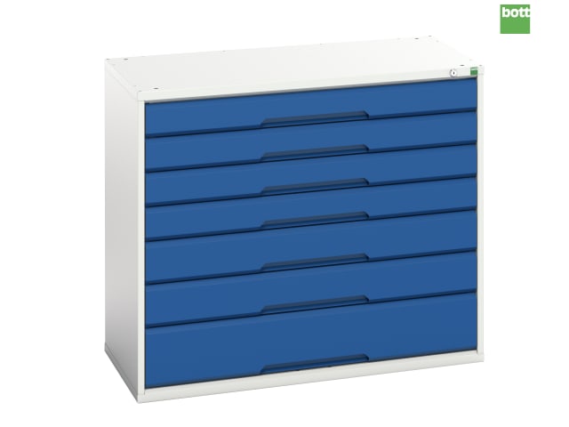 Bott Verso 7 Drawer Cabinet 1050mm Steel Storage Workbench RAL 7035 5010