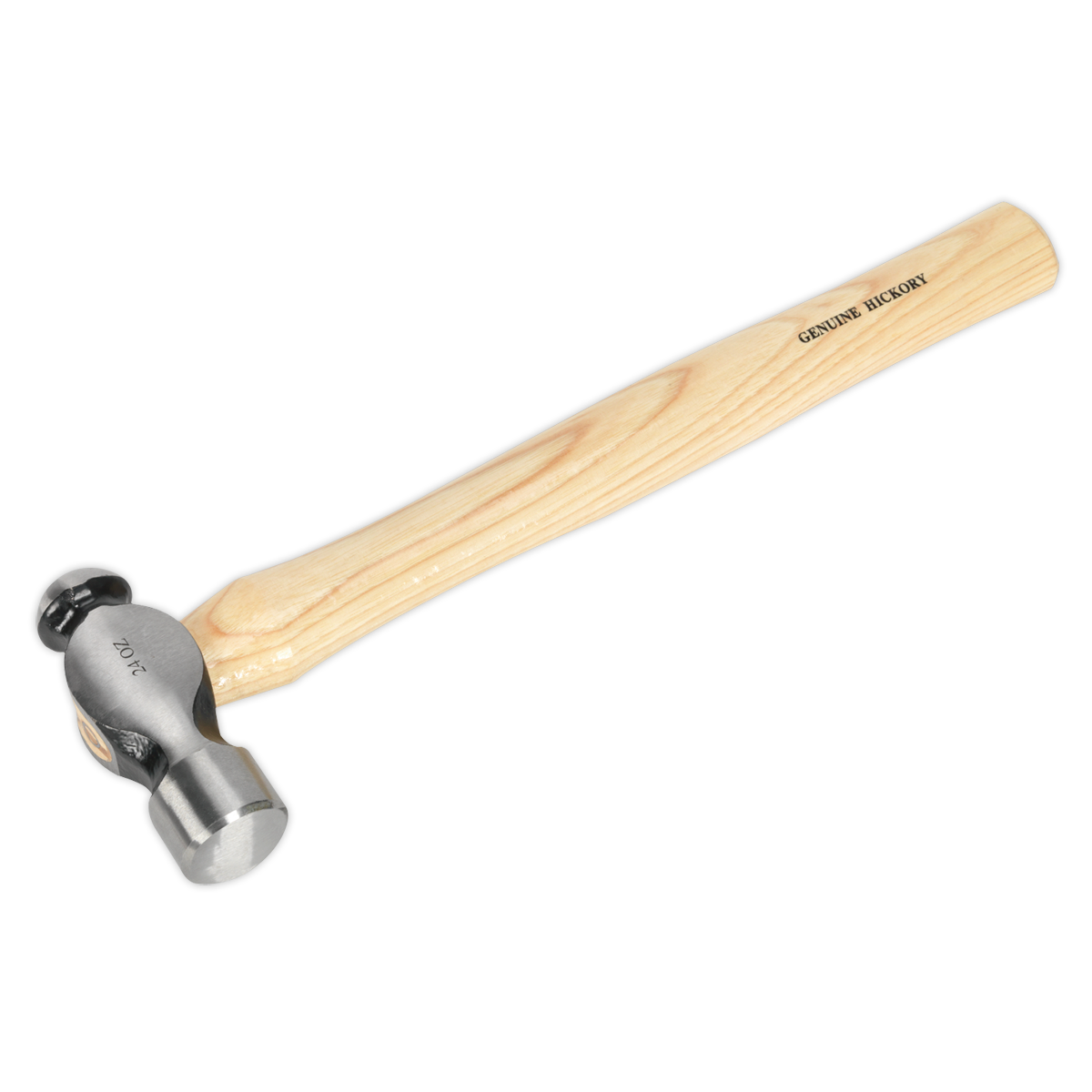 Sealey 1.5lb Ball Pein Hammer with Hickory Shaft - Professional Hand Tool