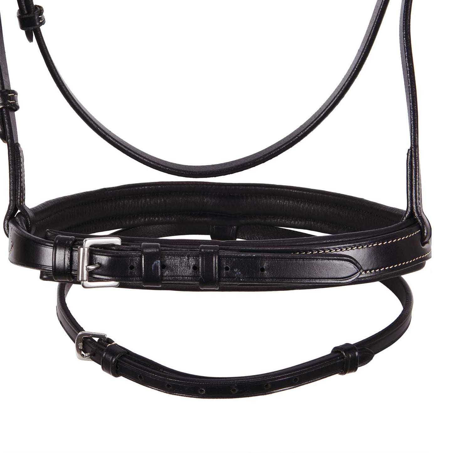 Equestro Leather English Bridle With Embroideries New #colour_brown