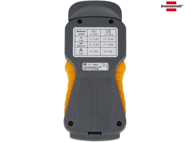 Brennenstuhl Moisture Detector with LCD Display and Hold Function - Wood & More