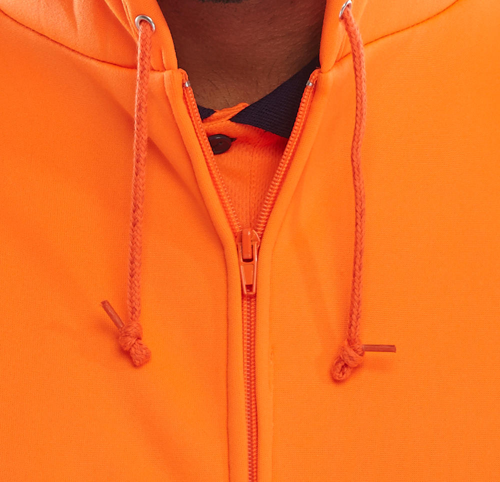 Beeswift High Visibility Hooded Zipped Sweatshirt EN ISO 20471 Class 3