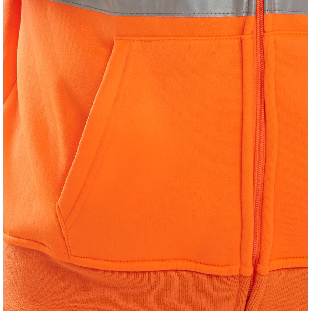 Beeswift High Visibility Hooded Zipped Sweatshirt EN ISO 20471 Class 3
