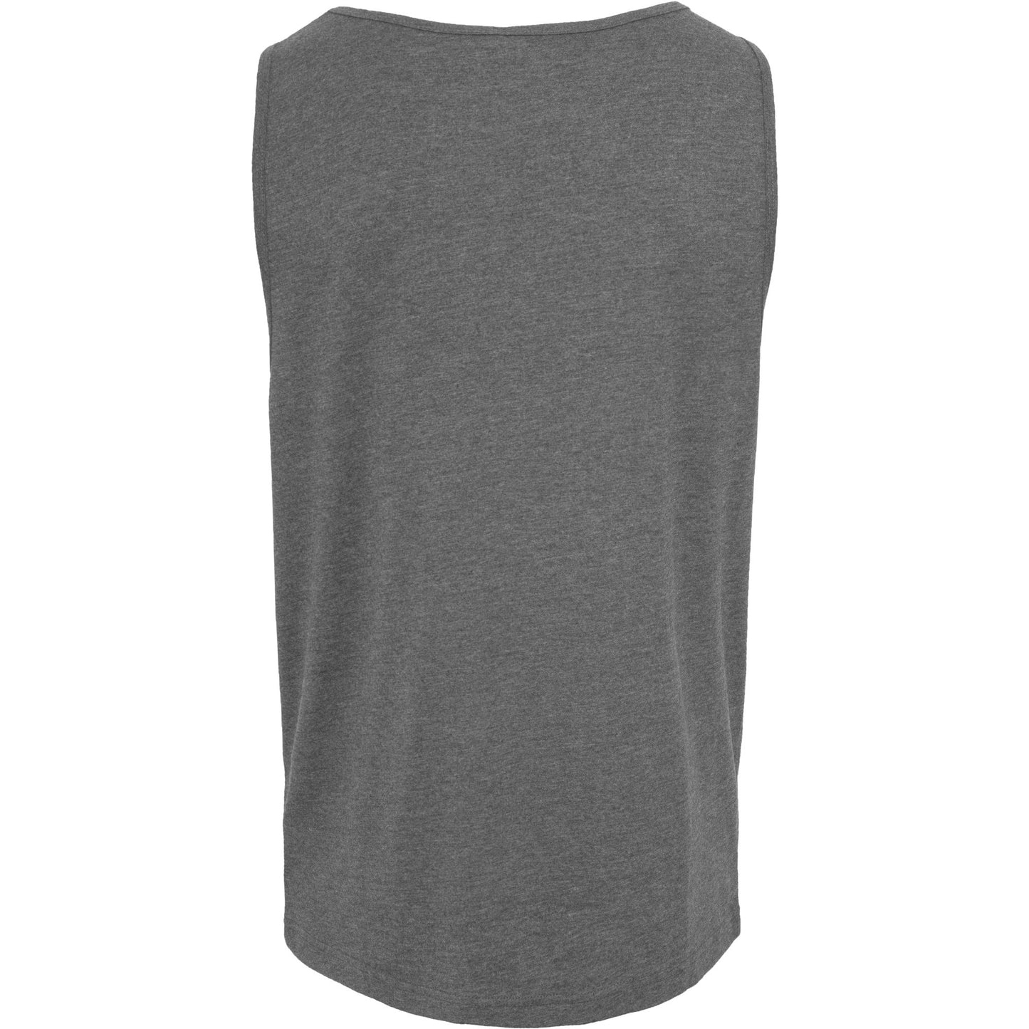 Build Your Brand Jersey Big Tank Top Long Fit Wide Armholes Casual Wear