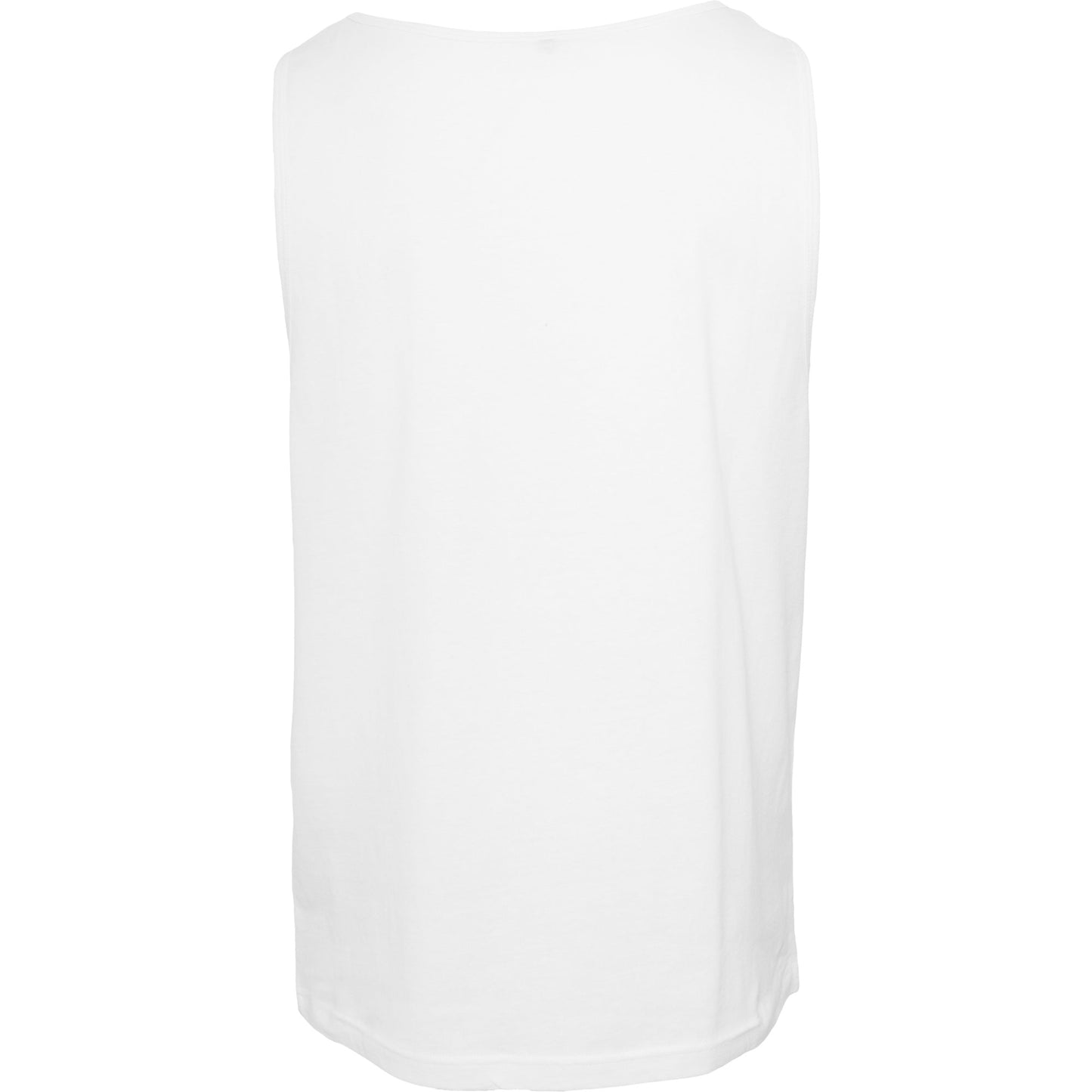 Build Your Brand Jersey Big Tank Top Long Fit Wide Armholes Casual Wear