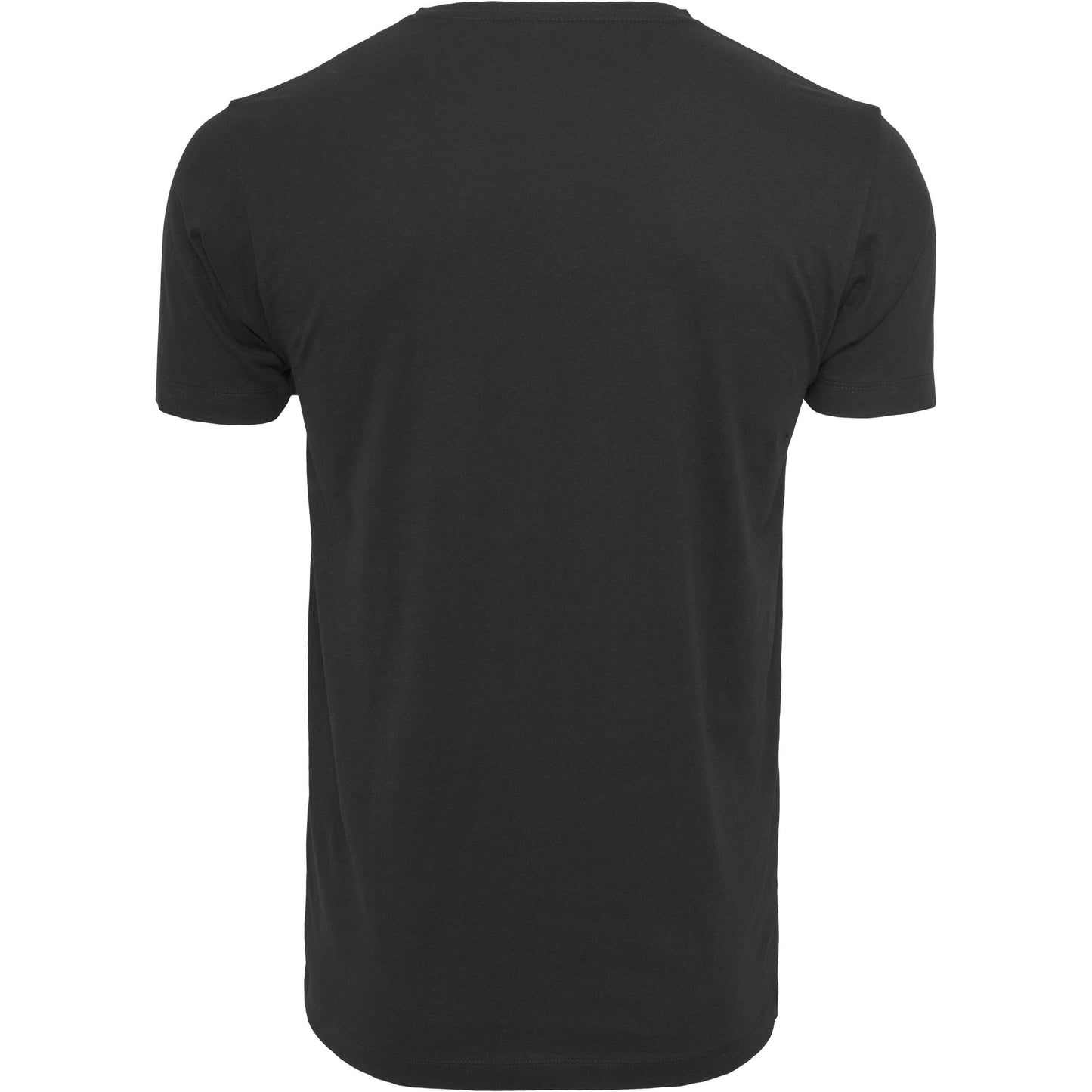 Build Your Brand Black T-Shirt Round Neck Soft Cotton Slim Fit Casual Basic