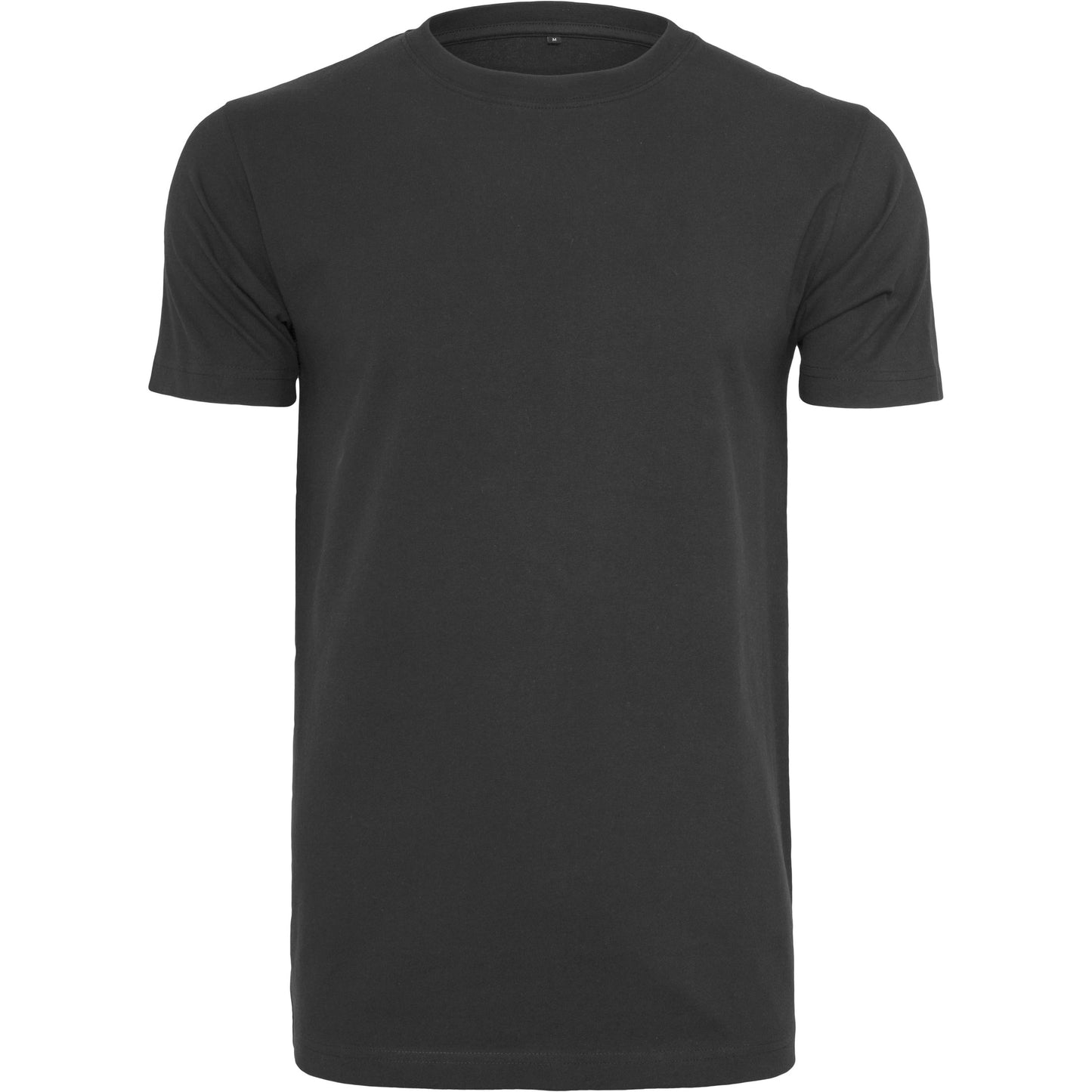Build Your Brand Black T-Shirt Round Neck Soft Cotton Slim Fit Casual Basic