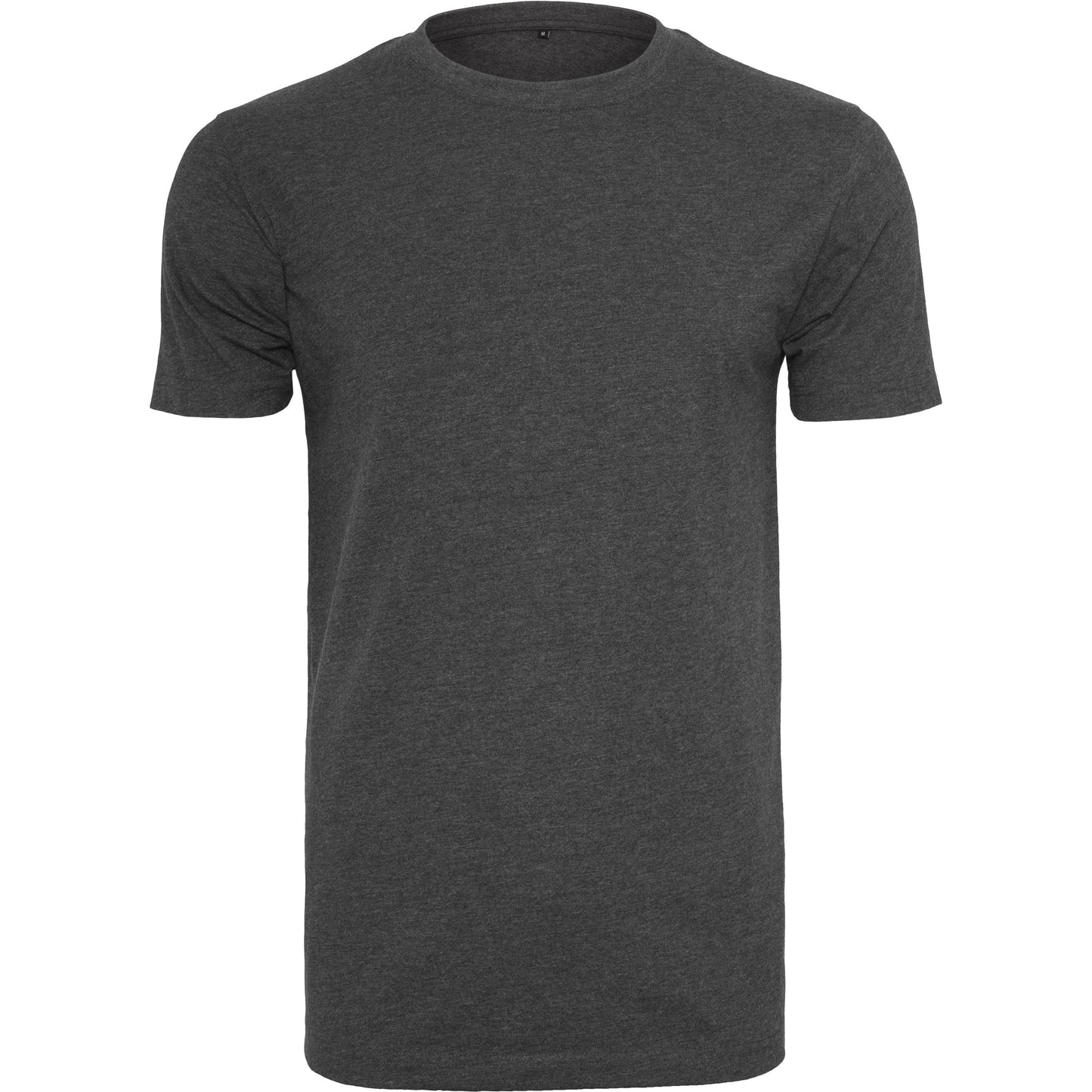 Build Your Brand Charcoal T-Shirt Round Neck Soft Cotton Slim Fit S-5XL