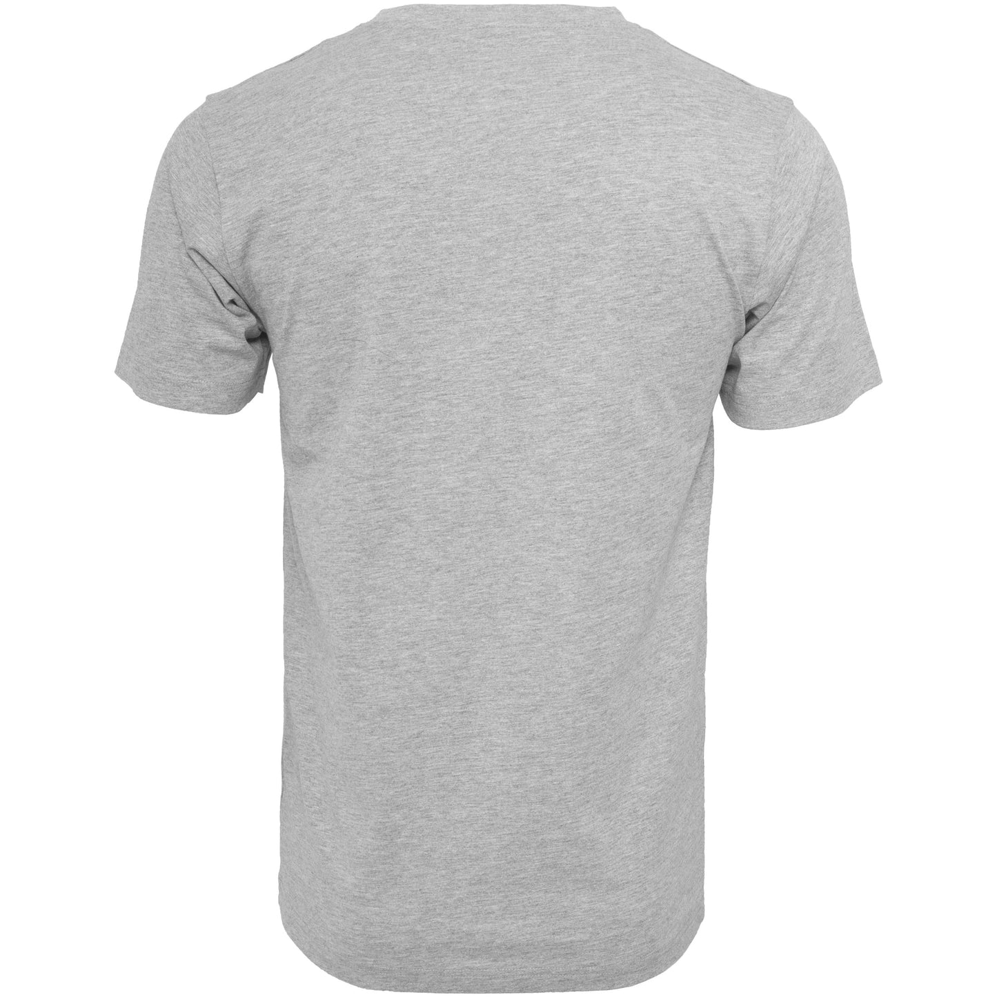 Build Your Brand Heather Grey T-Shirt Round Neck Soft Cotton Casual Fit
