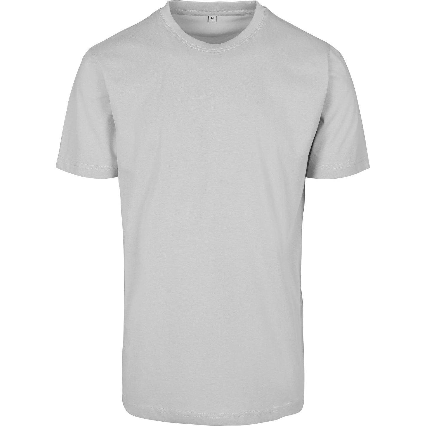 Build Your Brand Round-Neck T-Shirt Light Asphalt Soft Cotton Casual Fit