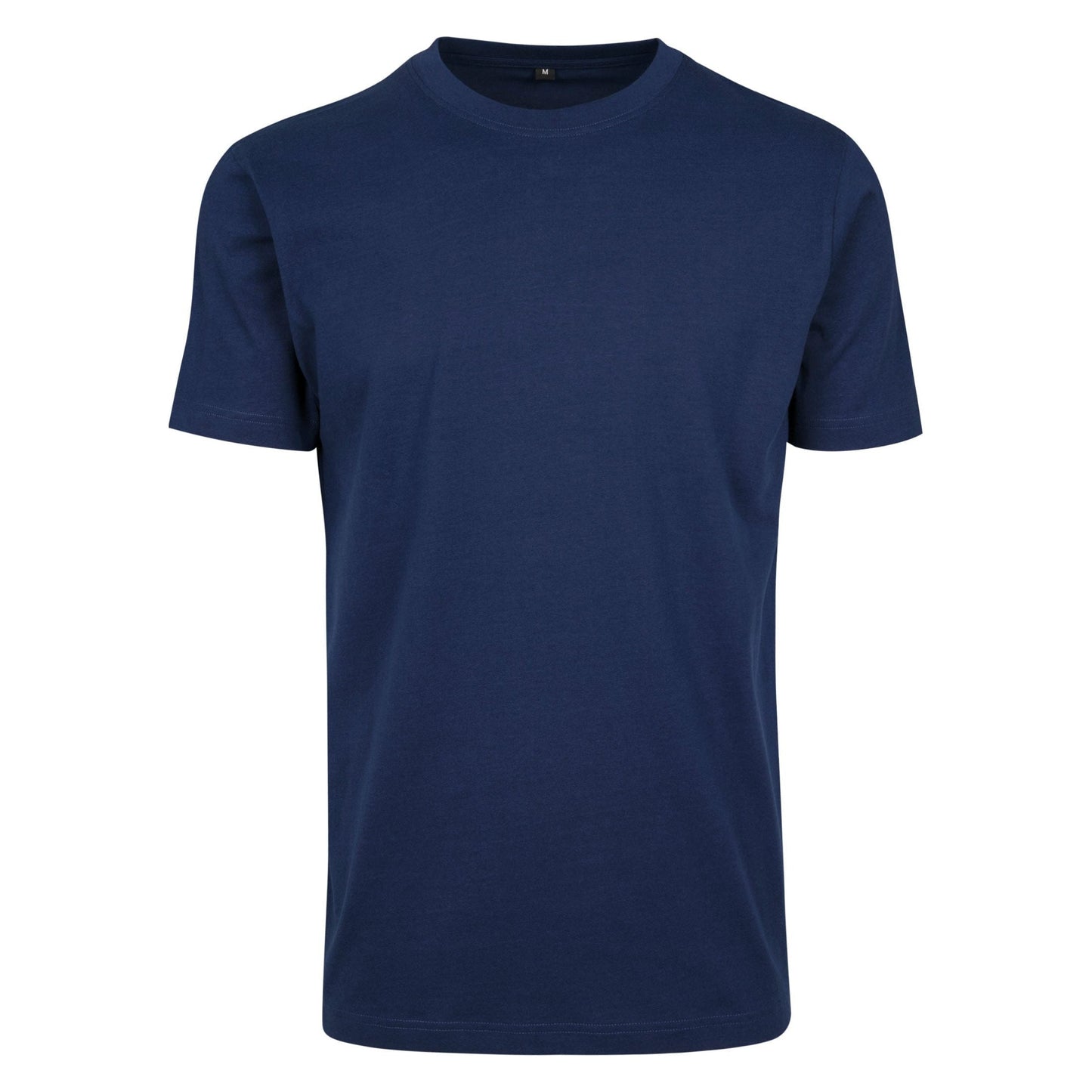 Build Your Brand Light Navy T-Shirt Round Neck Soft Cotton Casual Basic