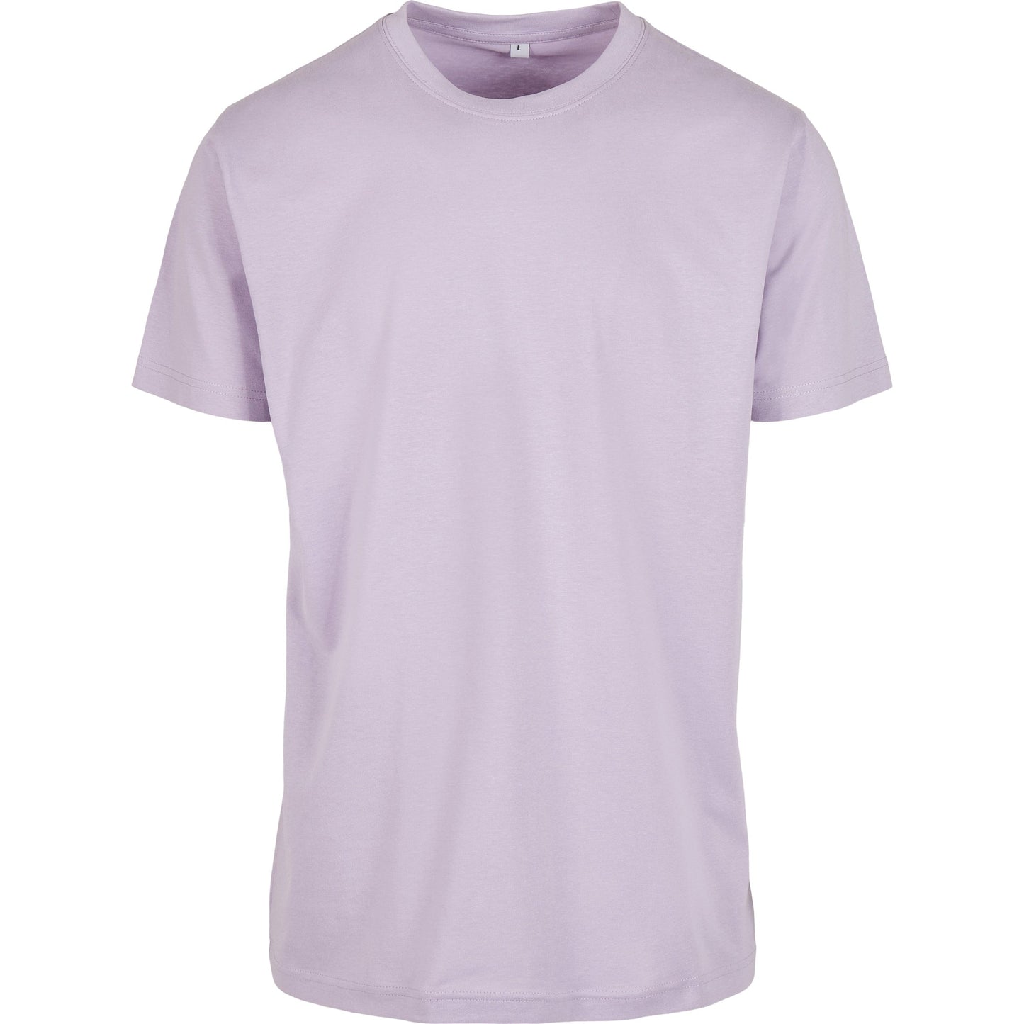 Build Your Brand Lilac T-Shirt Round Neck Soft Cotton Casual Basic S-5XL