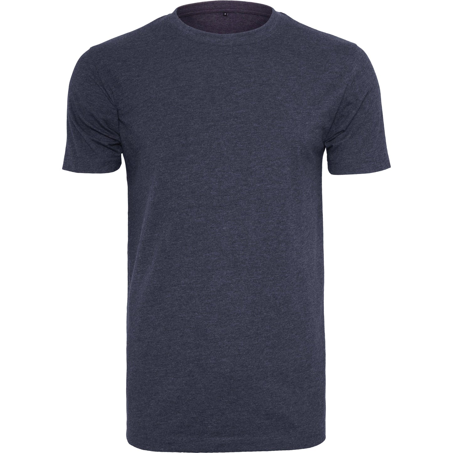 Build Your Brand Navy T-Shirt Round Neck Soft Cotton Slim Fit Casual Basic