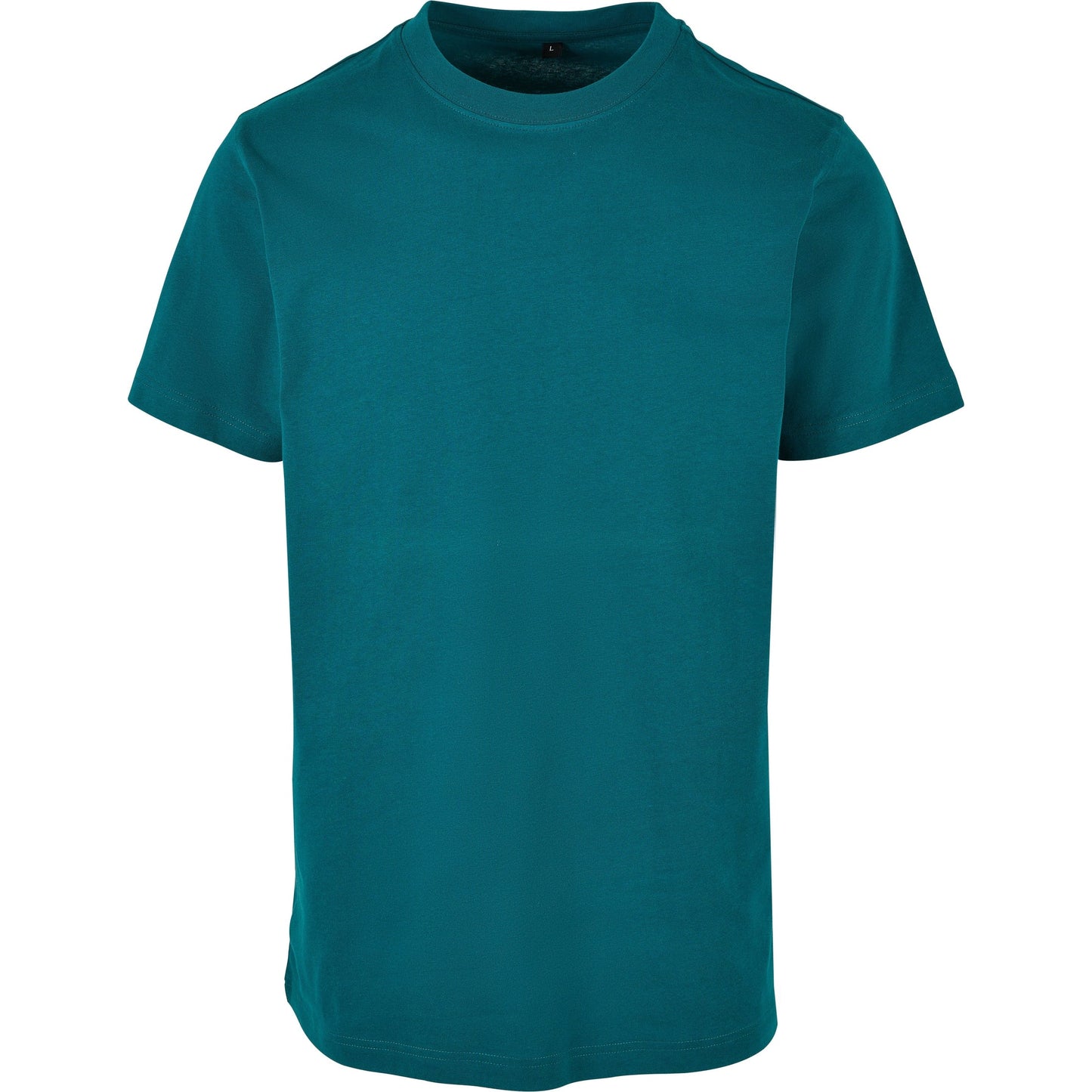 Build Your Brand Retro Green T-Shirt Round Neck Soft Cotton Casual Fit