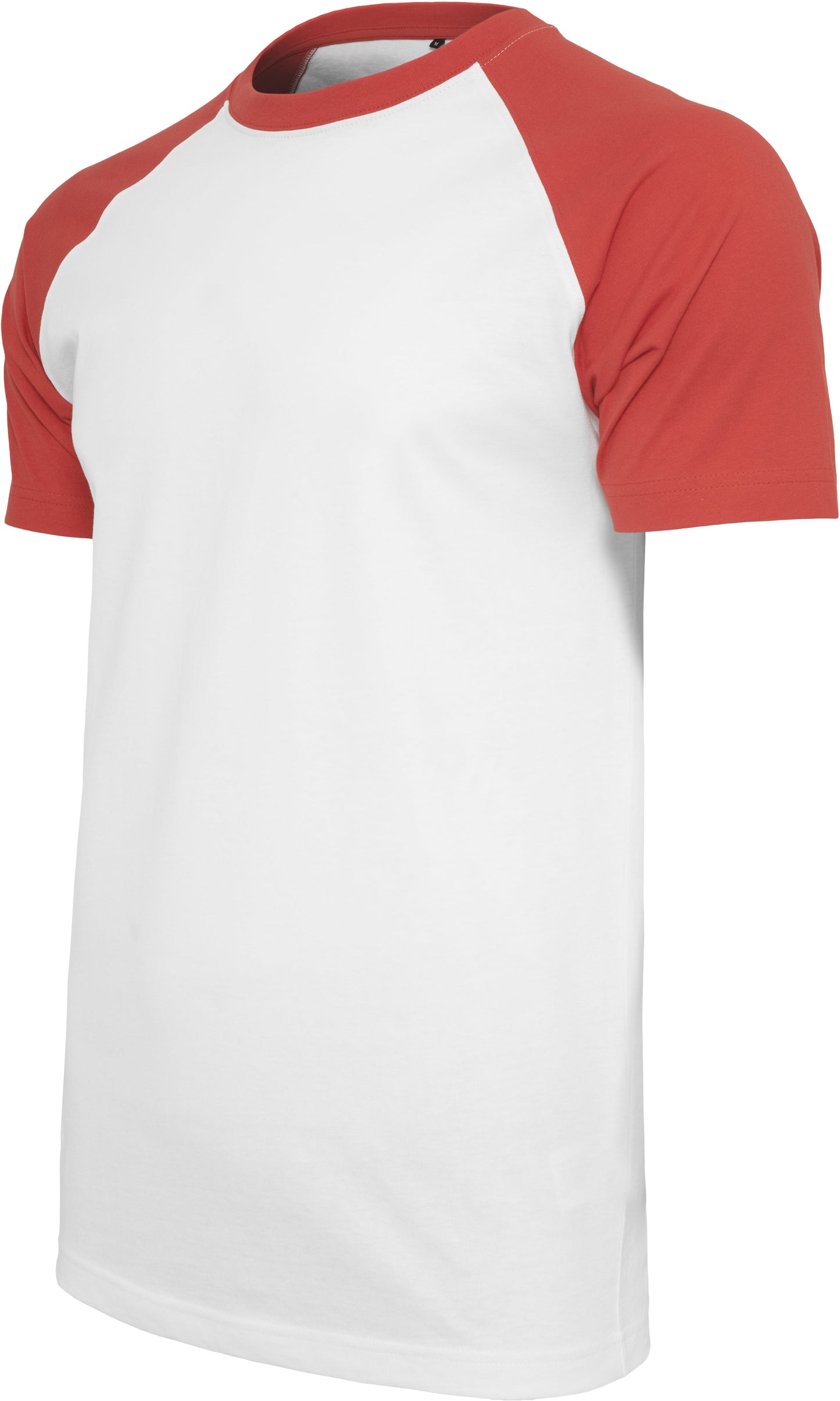 Build Your Brand Contrast Raglan Tee 100% Cotton Summer Shirt for Rebranding
