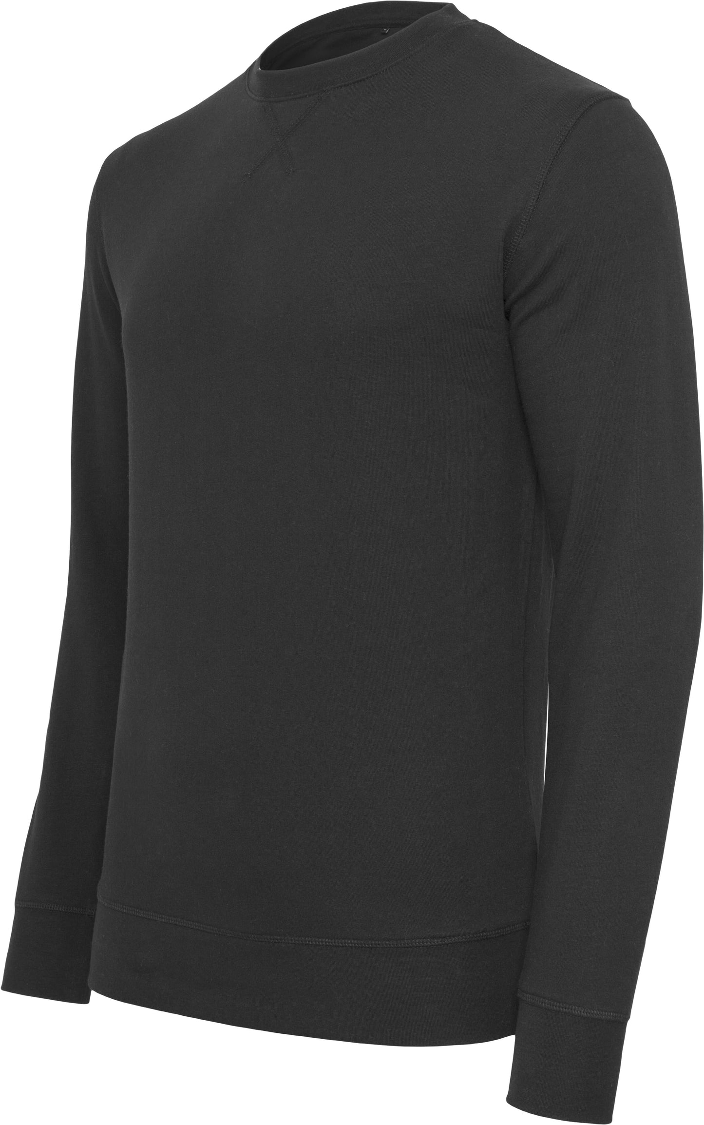 Build Your Brand Light Crew Sweatshirt Customizable Cotton Casual Wear