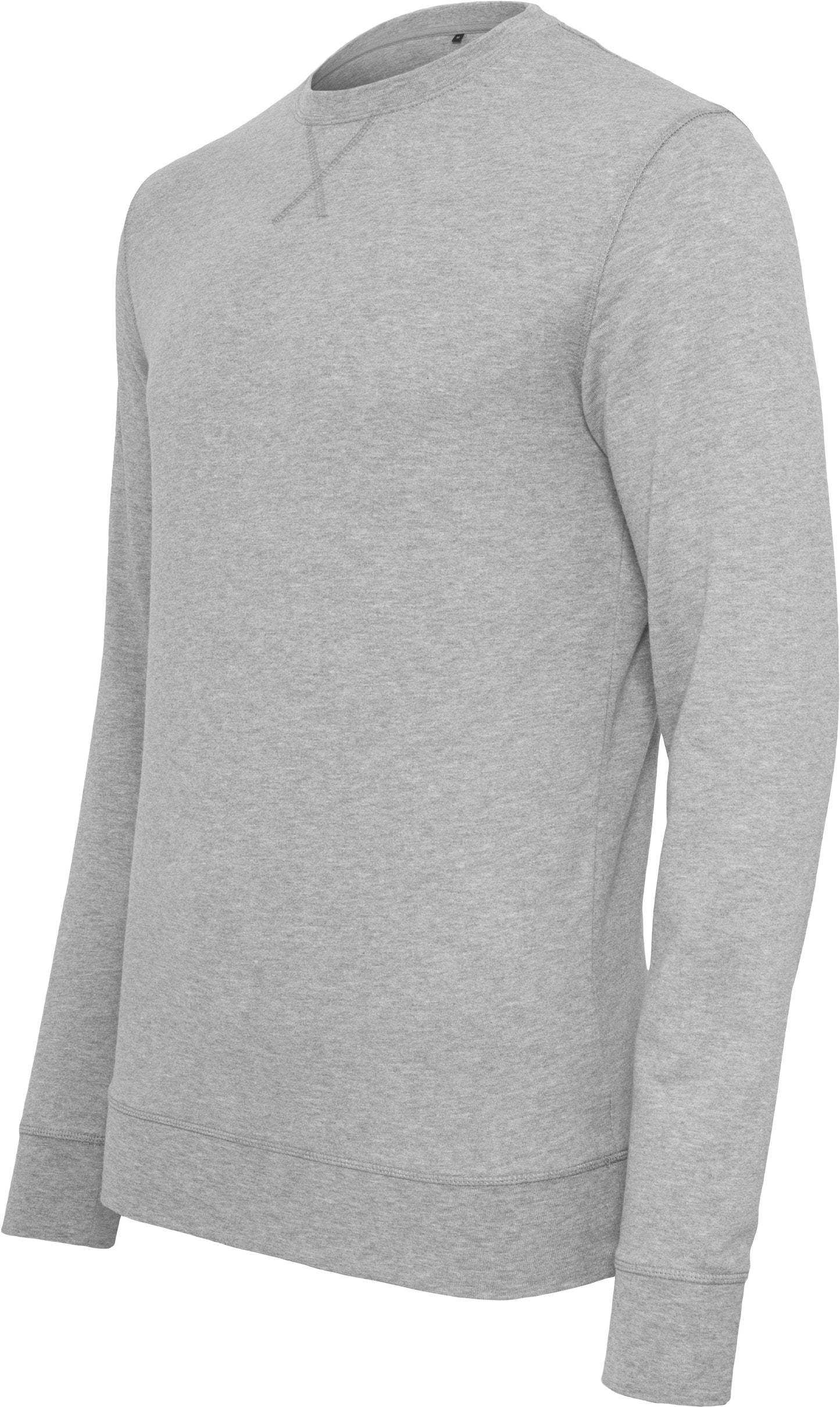 Build Your Brand Light Crew Sweatshirt Customizable Cotton Casual Wear