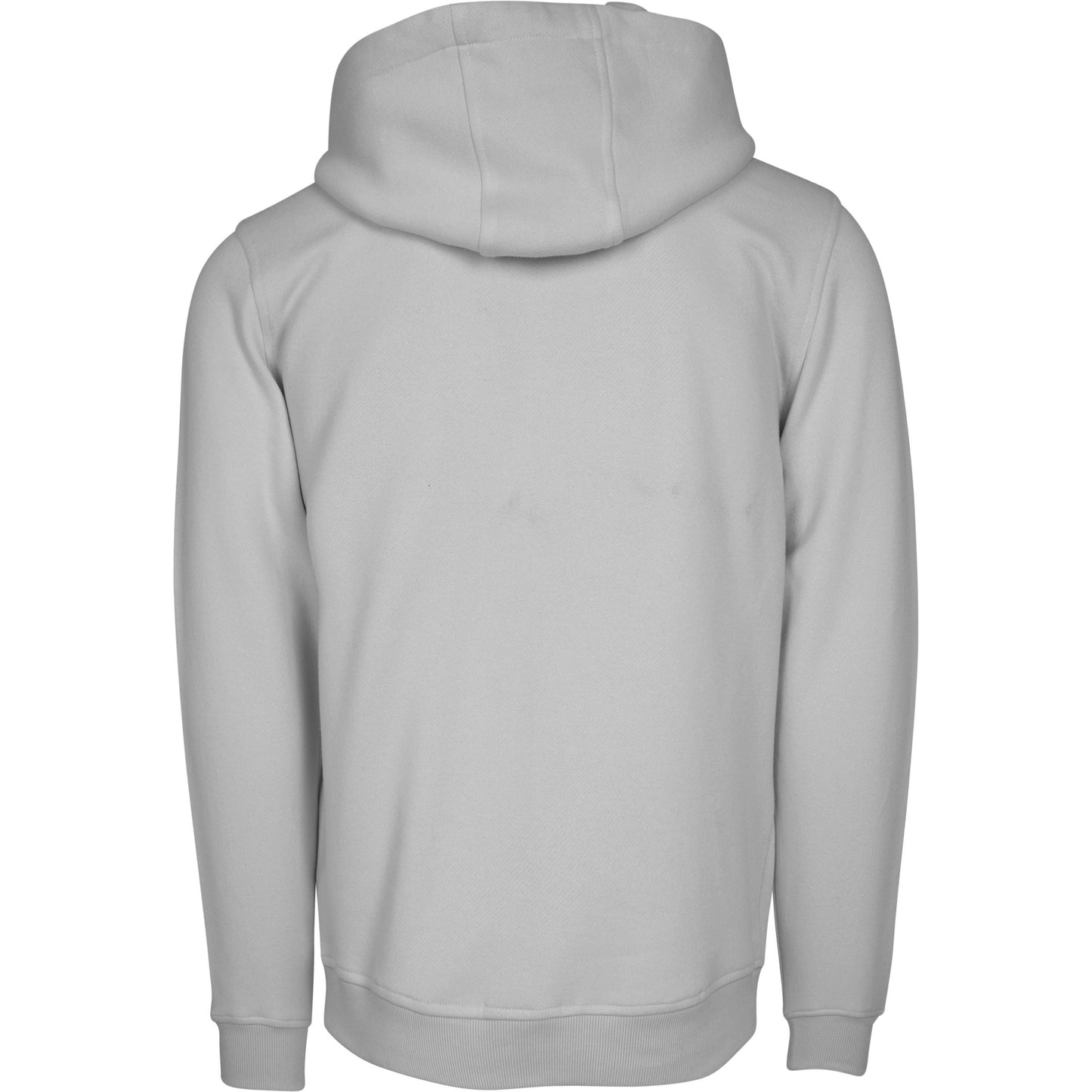 Build Your Brand Heavy Hoodie Light Asphalt Adjustable Hood Kangaroo Pocket