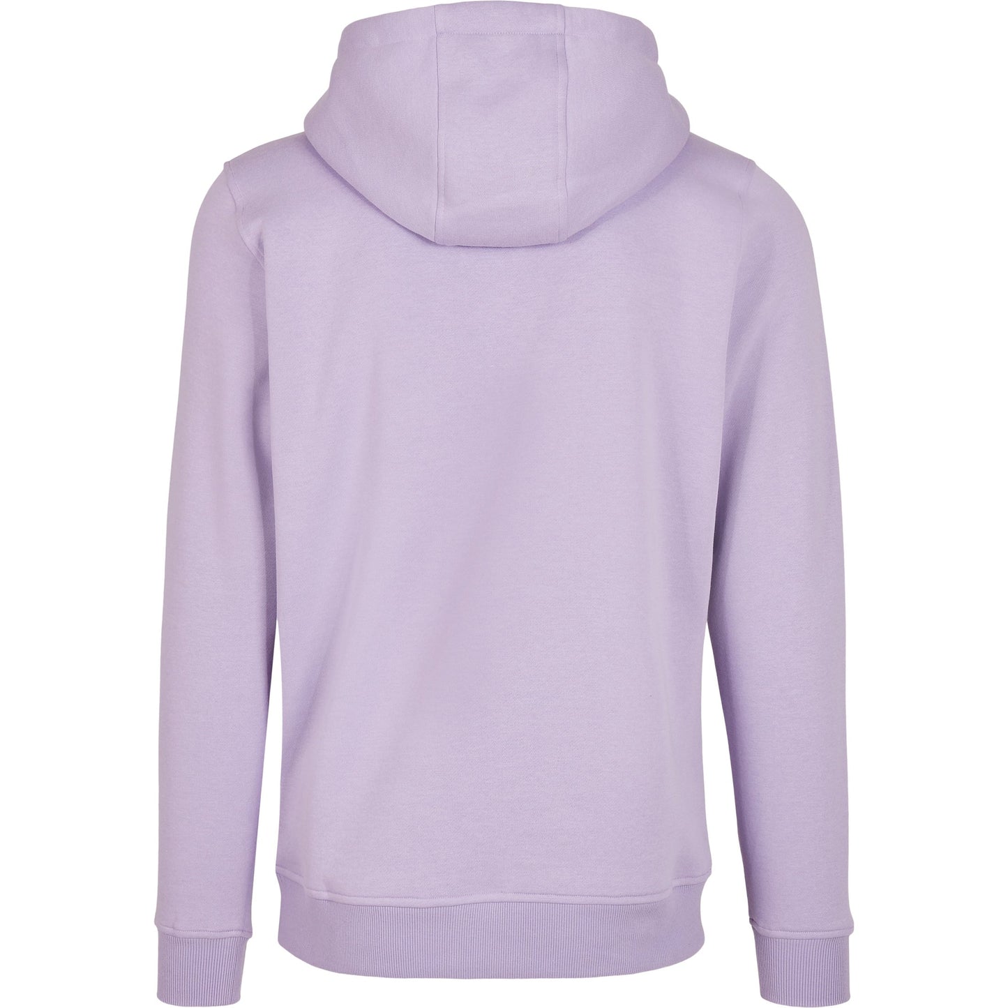 Build Your Brand Heavy Hoodie Lilac Adjustable Hood Kangaroo Pocket FAMA