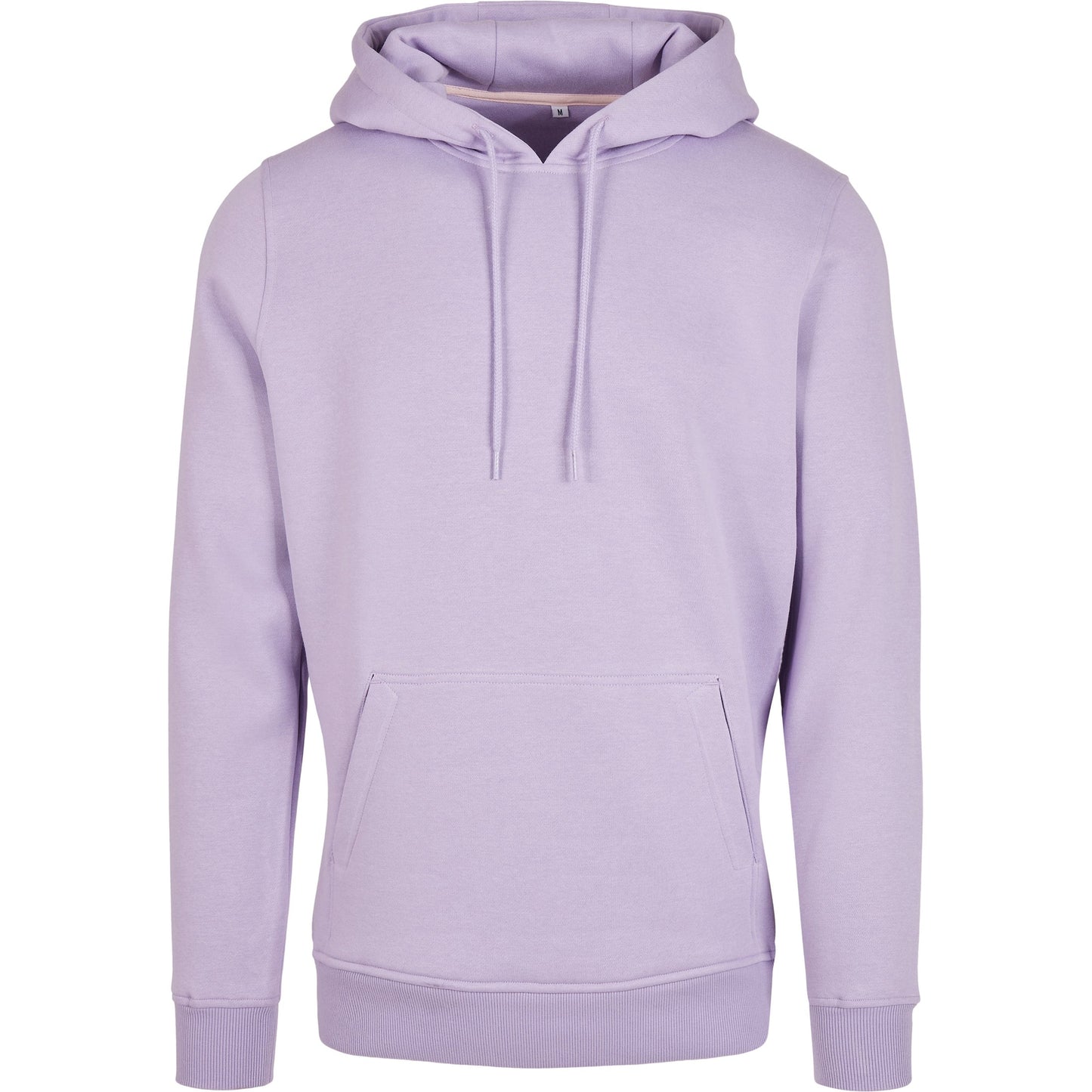 Build Your Brand Heavy Hoodie Lilac Adjustable Hood Kangaroo Pocket FAMA