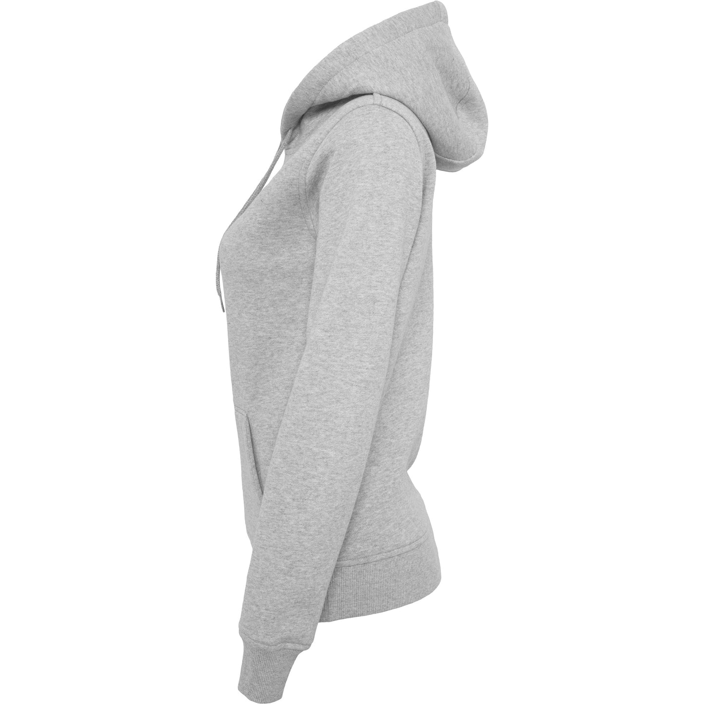 Build Your Brand Women's Heavy Hoodie Soft Cotton Blend Long Cut Kangaroo Pocket
