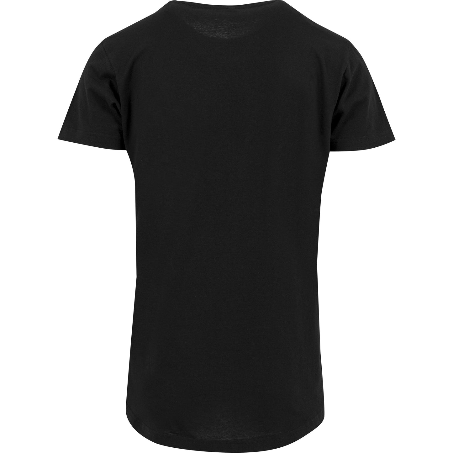 Build Your Brand Shaped Long Tee Extra Long Cut Fitted Style Cotton Jersey
