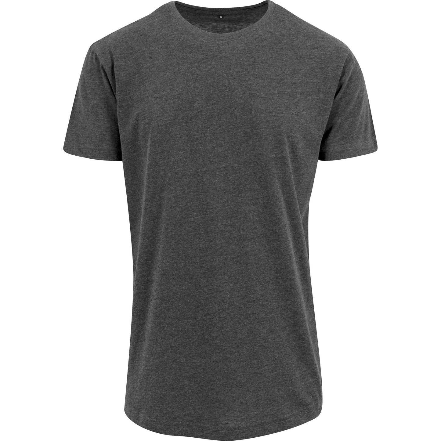 Build Your Brand Shaped Long Tee Extra Long Cut Fitted Style Cotton Jersey