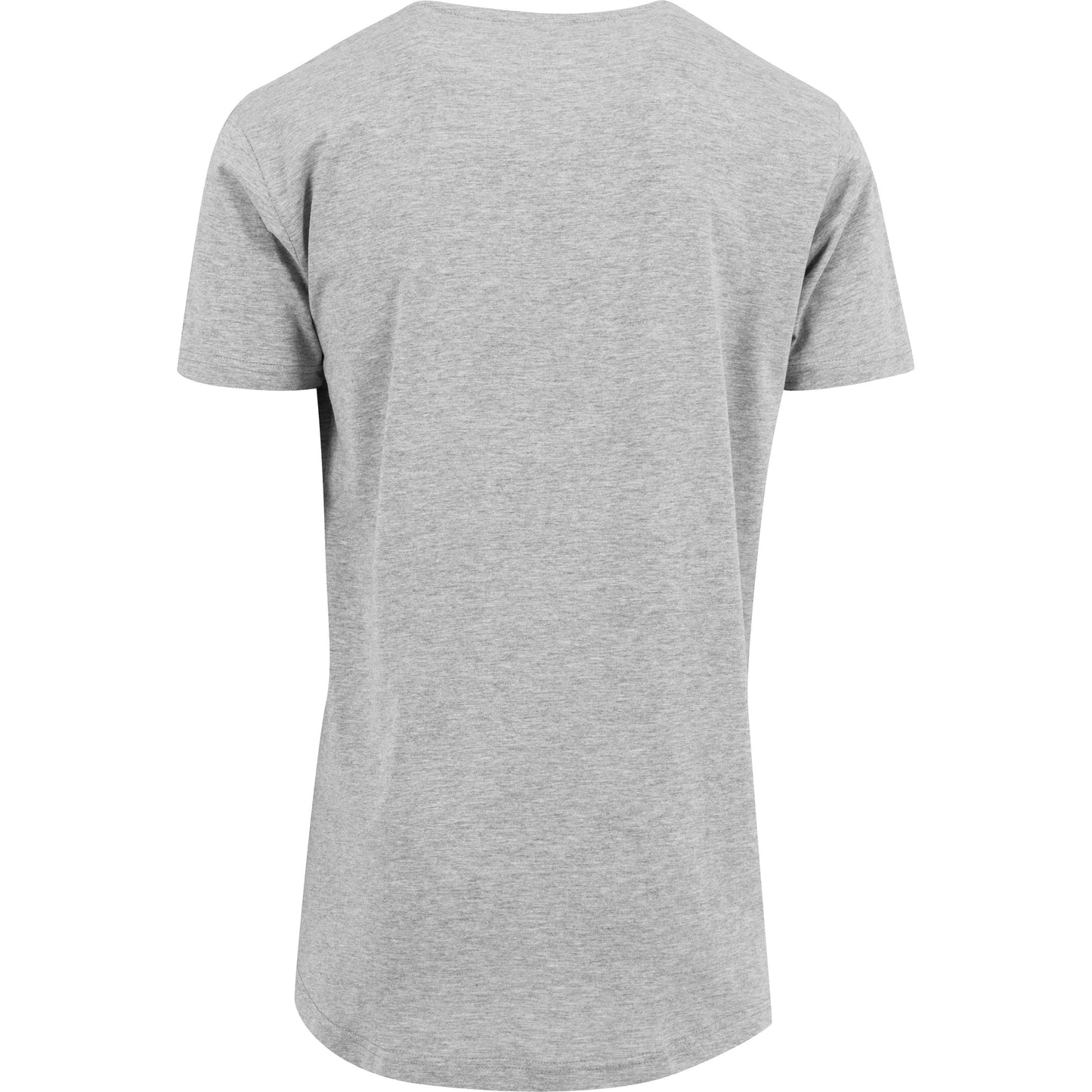 Build Your Brand Shaped Long Tee Extra Long Cut Fitted Style Cotton Jersey