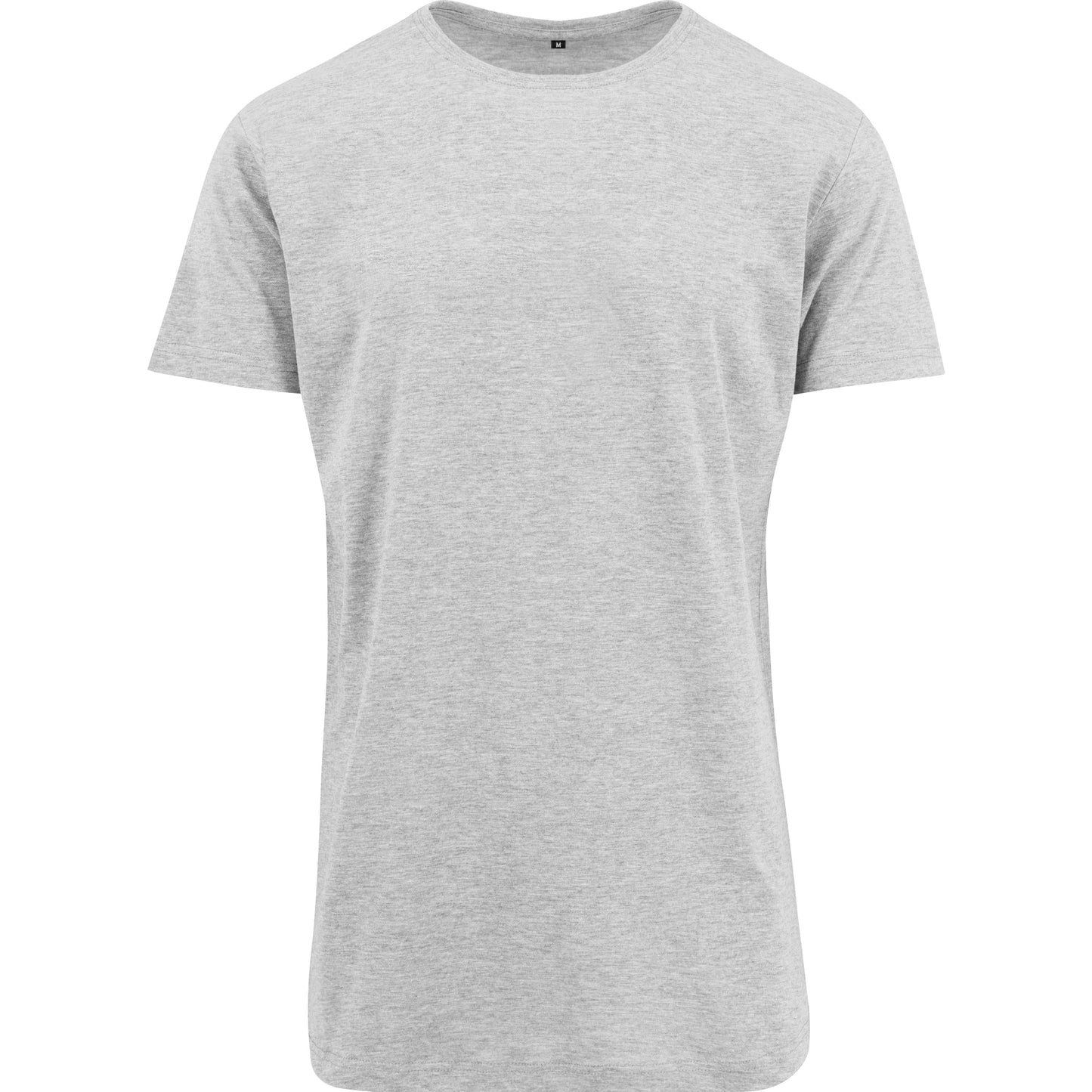Build Your Brand Shaped Long Tee Extra Long Cut Fitted Style Cotton Jersey