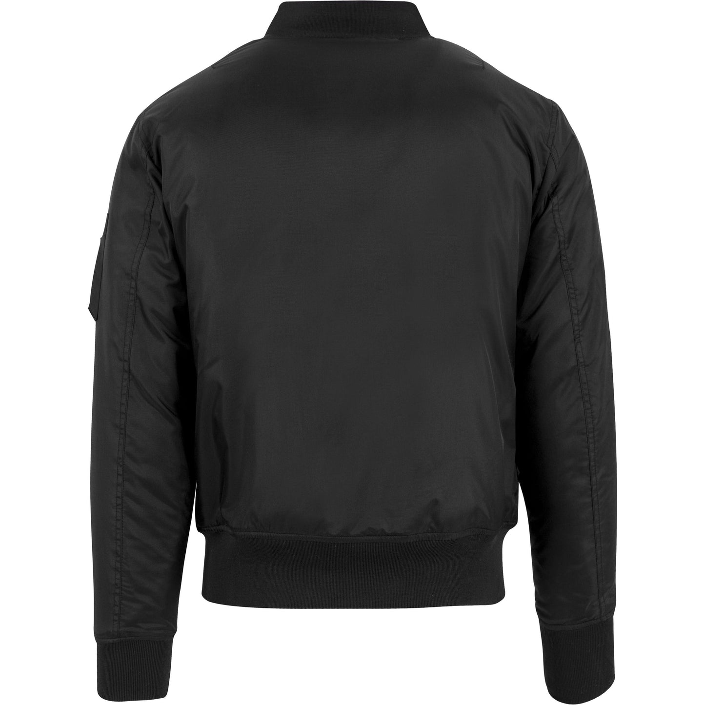 Build Your Brand FAMA Certified Bomber Jacket with Contrast Lining and Zip