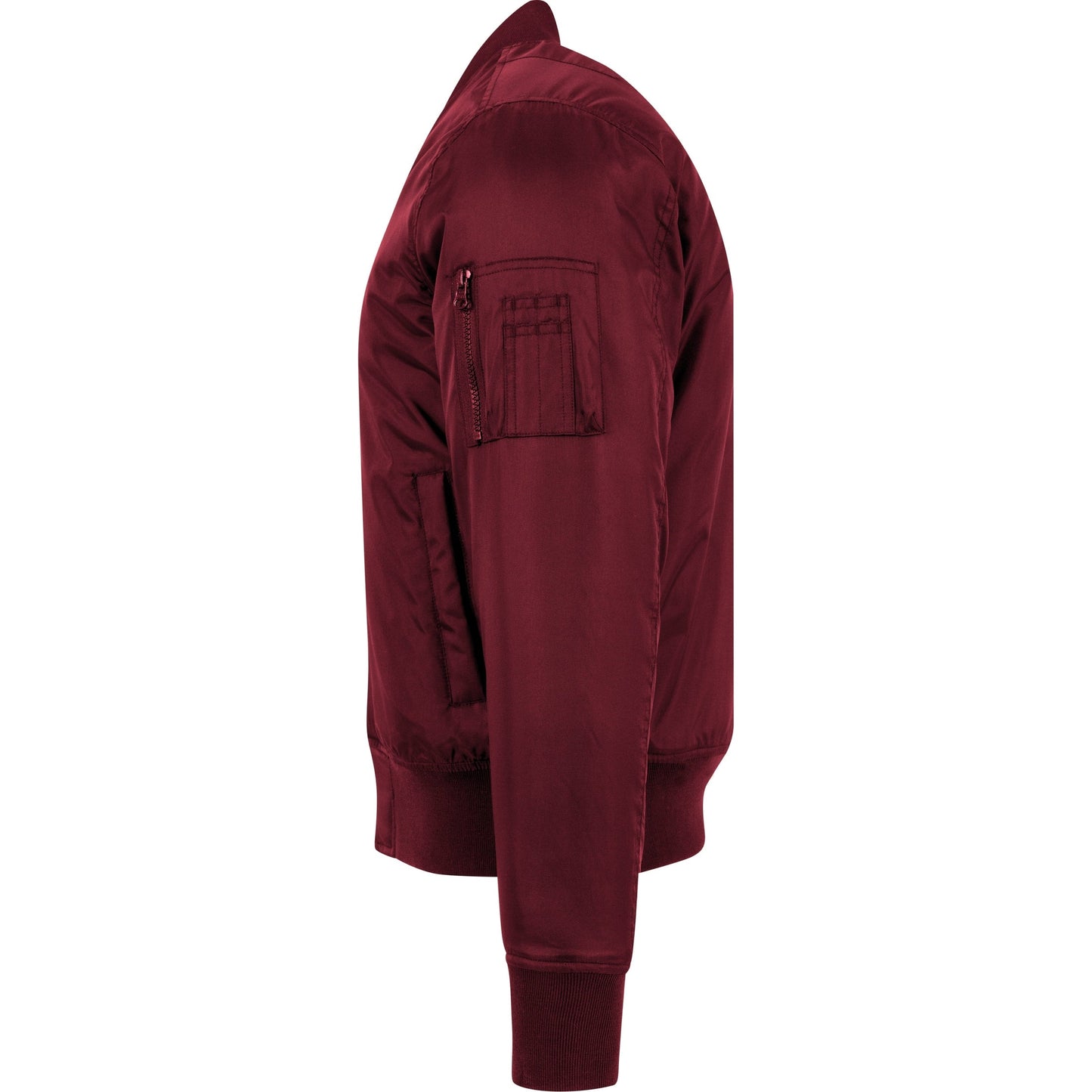 Build Your Brand FAMA Certified Bomber Jacket with Contrast Lining and Zip