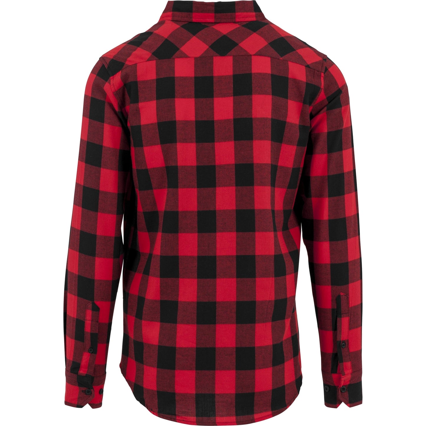 Build Your Brand Checked Flannel Shirt Soft Cotton 2 Pockets Casual Style