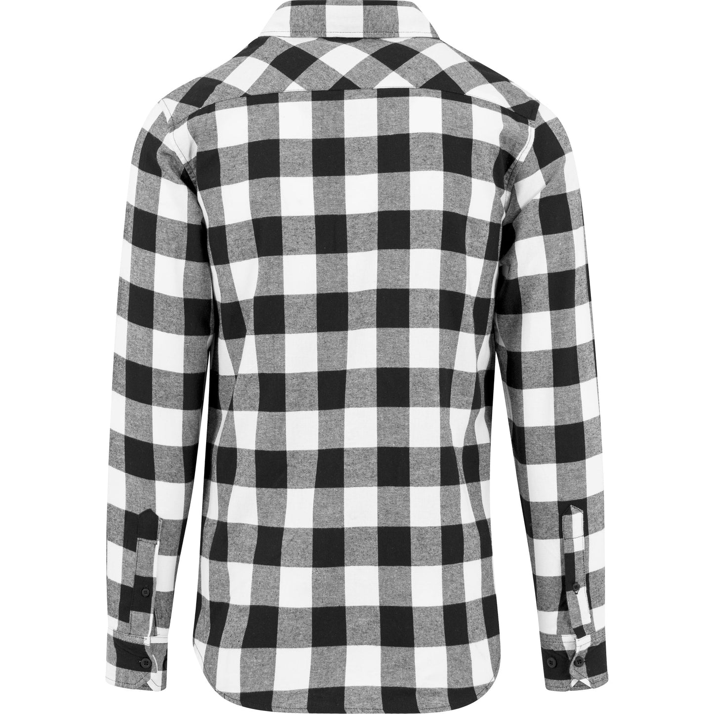 Build Your Brand Checked Flannel Shirt Soft Cotton 2 Pockets Casual Style