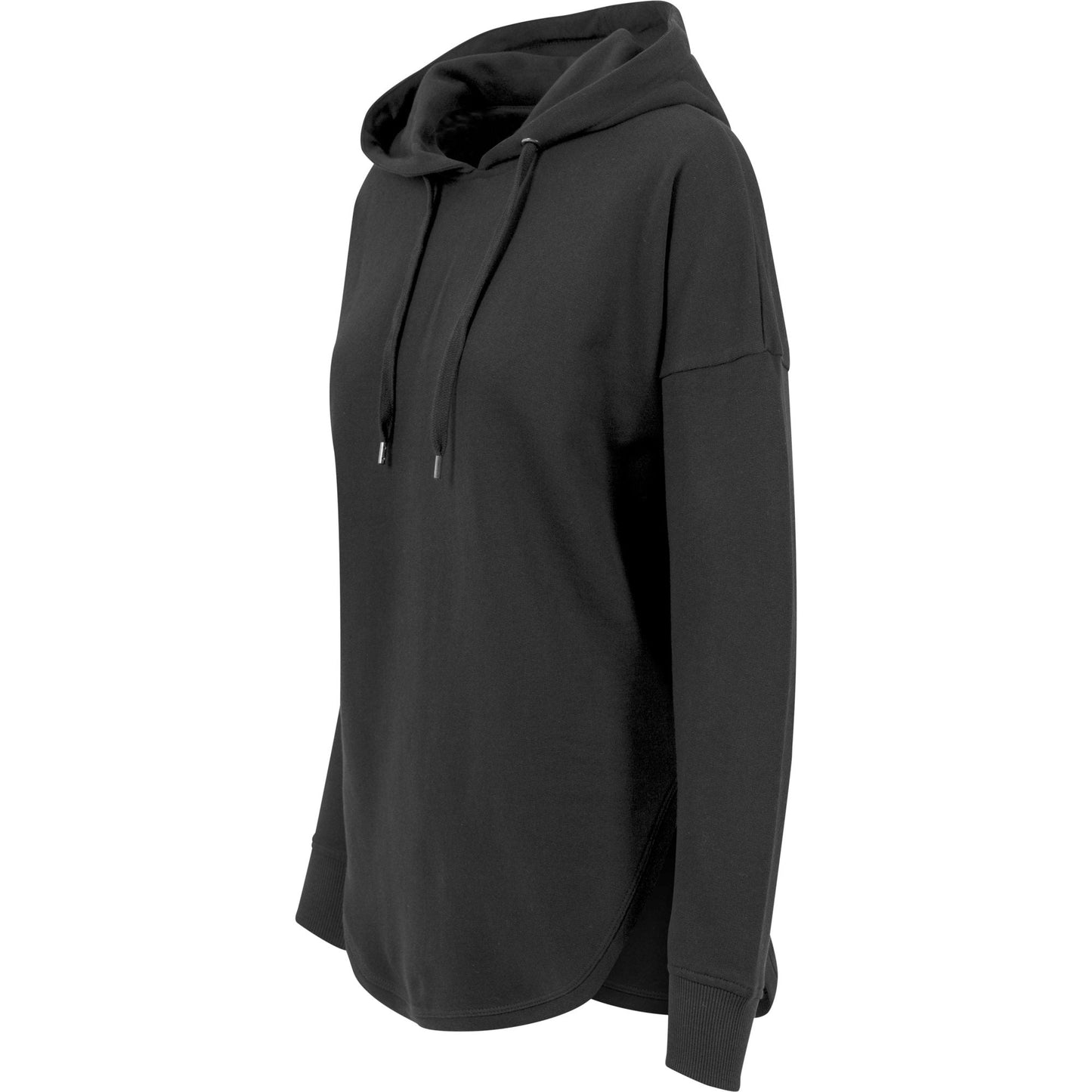 Build Your Brand Women's Oversized Hoodie with Drawstrings and Ribbed Cuffs