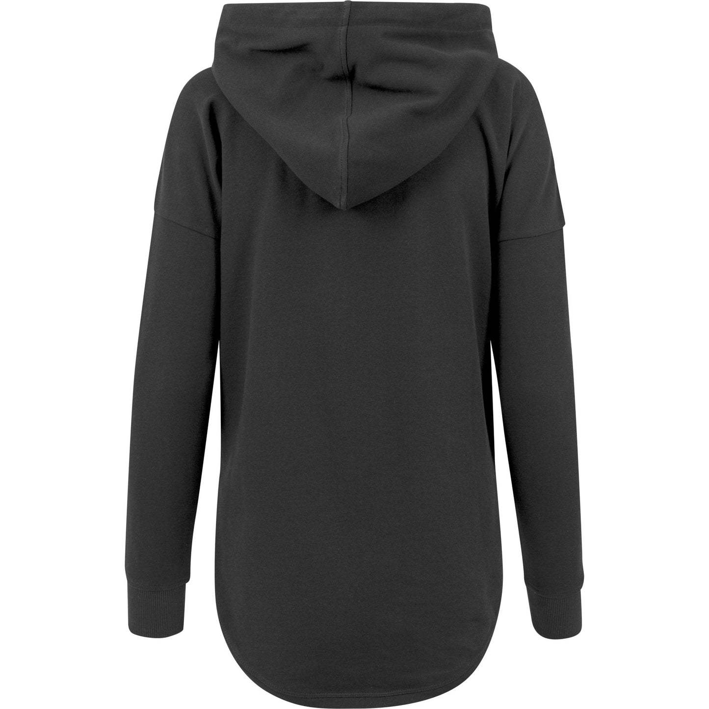 Build Your Brand Women's Oversized Hoodie with Drawstrings and Ribbed Cuffs