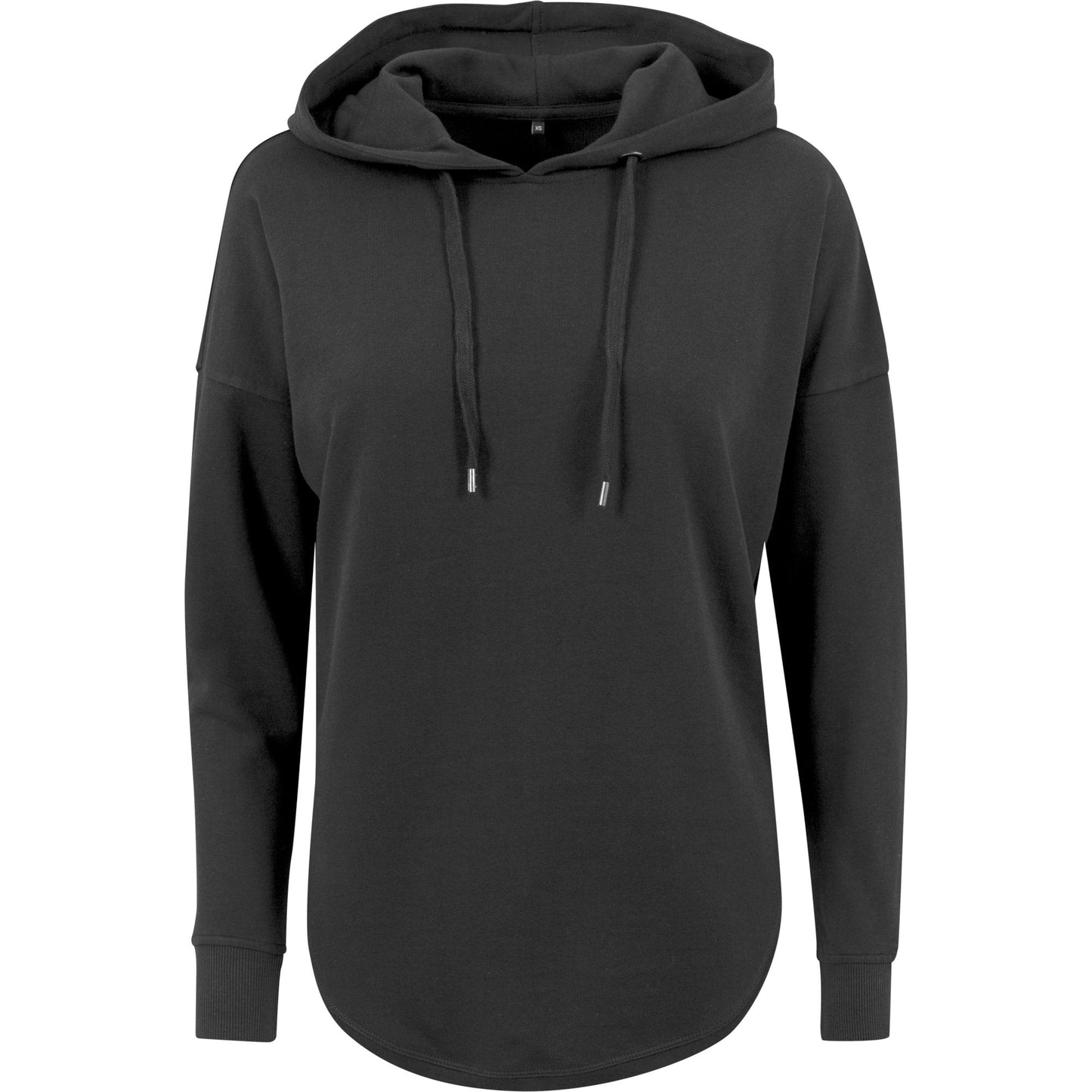 Build Your Brand Women's Oversized Hoodie with Drawstrings and Ribbed Cuffs