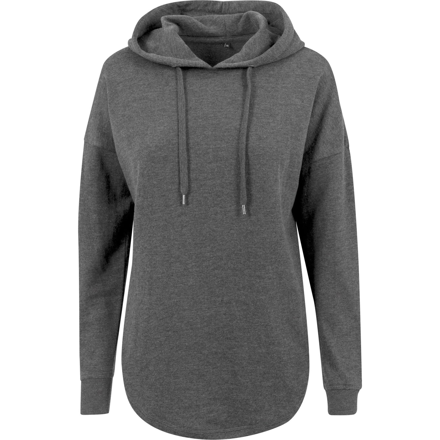 Build Your Brand Women's Oversized Hoodie with Drawstrings and Ribbed Cuffs