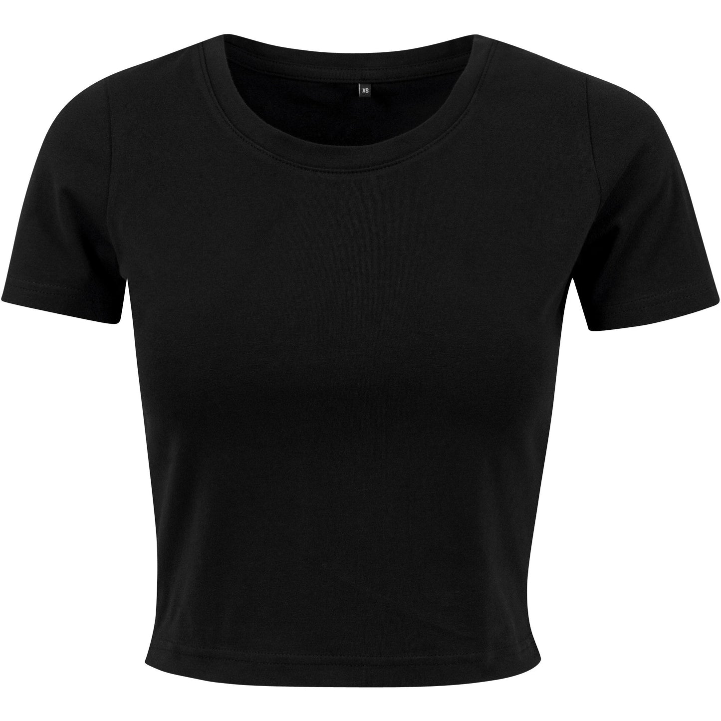 Build Your Brand Women's Cropped Tee Lightweight Sporty Fit Oeko-Tex Certified