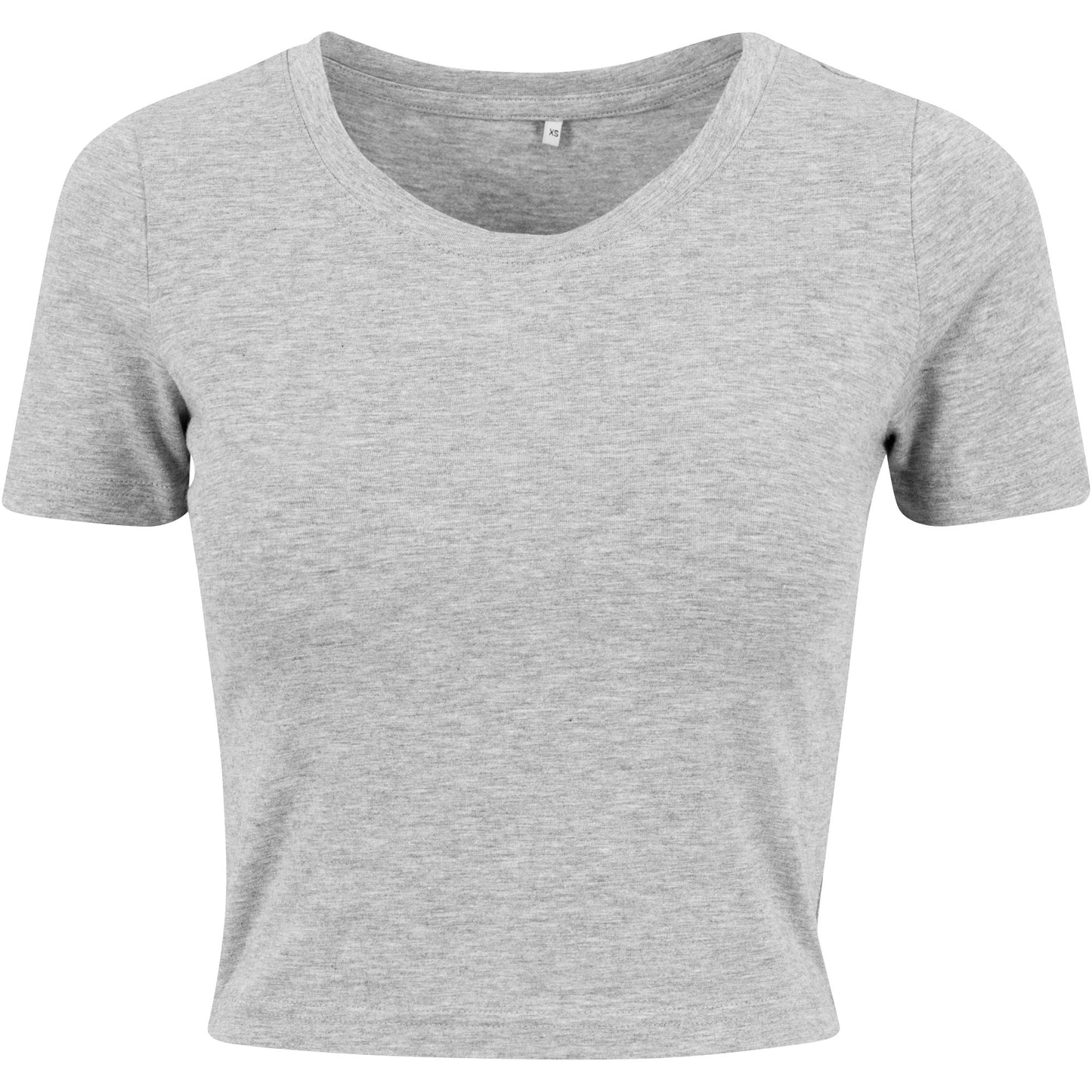 Build Your Brand Women's Cropped Tee Lightweight Sporty Fit Oeko-Tex Certified