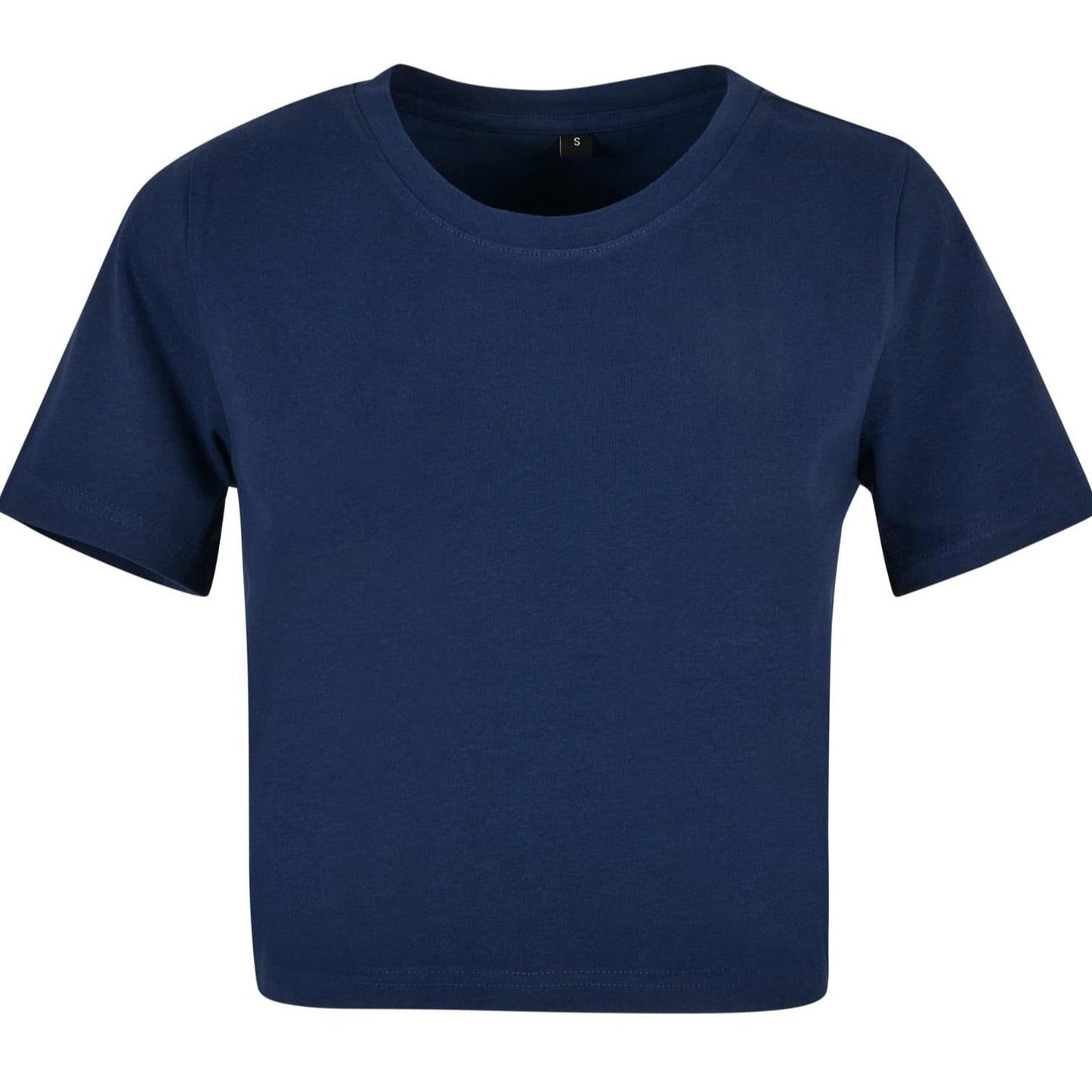 Build Your Brand Women's Cropped Tee Lightweight Sporty Fit Oeko-Tex Certified