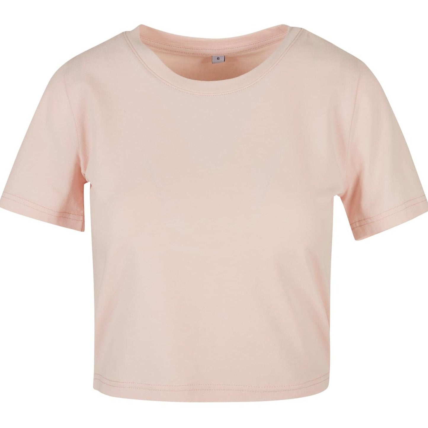 Build Your Brand Women's Cropped Tee Lightweight Sporty Fit Oeko-Tex Certified
