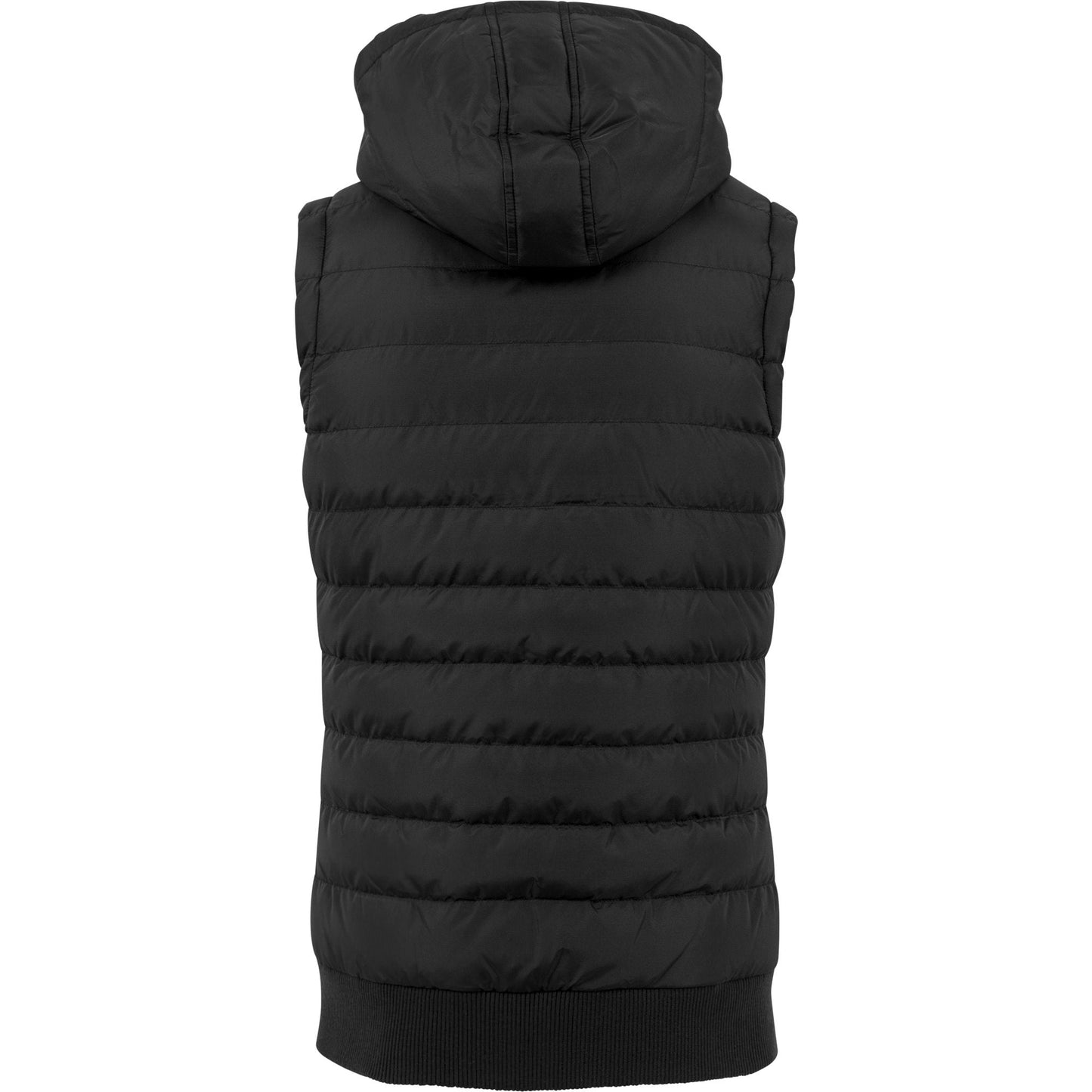 Build Your Brand Bubble Vest Quilted Hooded Lightweight Padded Streetwear