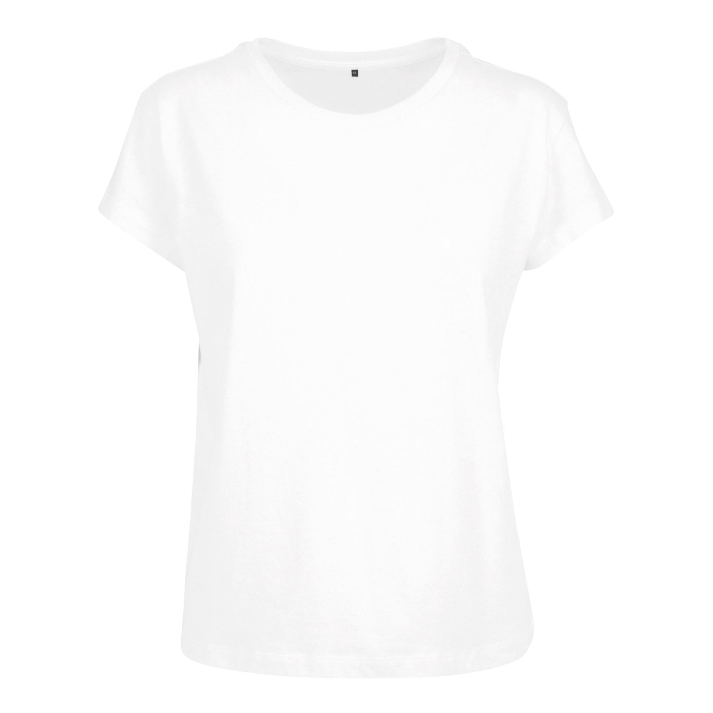 Build Your Brand Women's Box Tee Relaxed Fit Cotton T-Shirt Oeko-Tex Certified