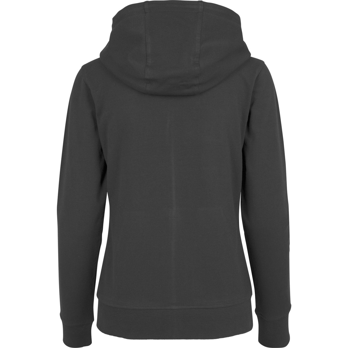 Build Your Brand Women's Terry Zip Hoodie Soft Fabric Casual Long Fit XS-XL