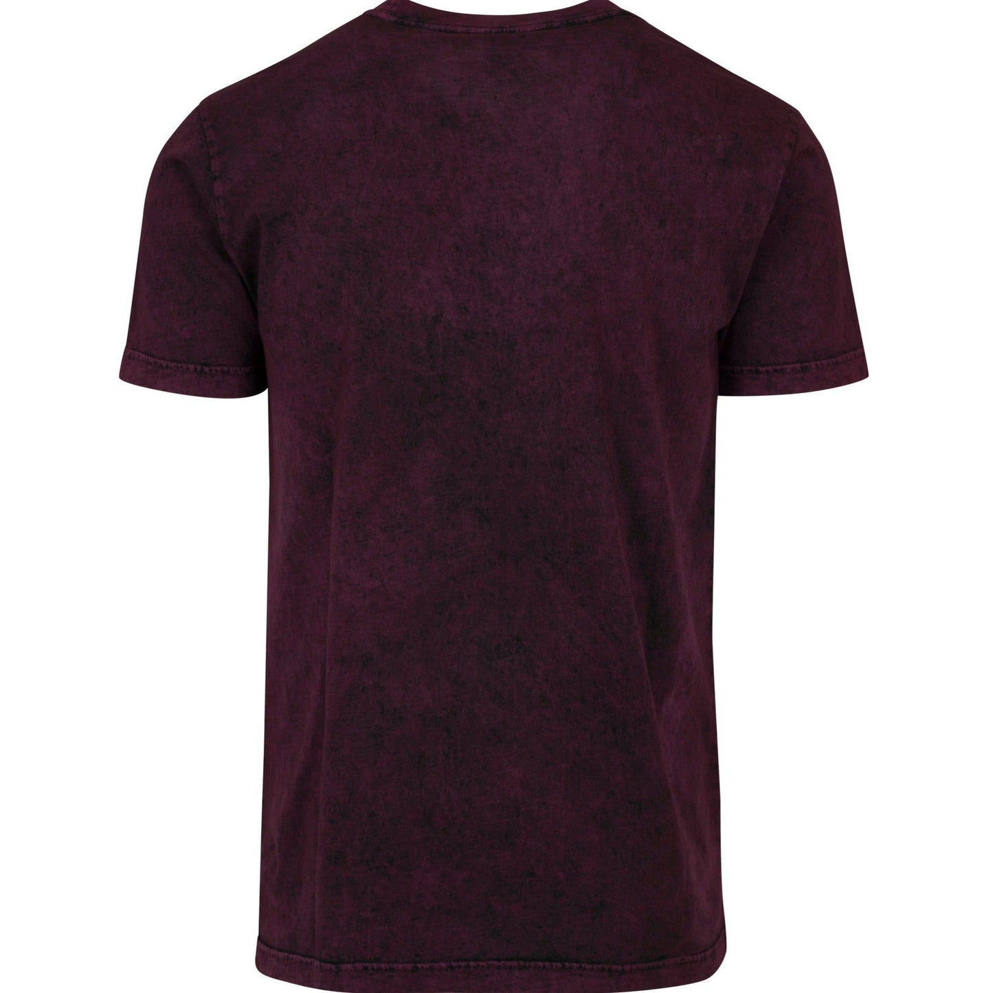 Build Your Brand Acid Washed Tee Regular Fit Crew Neck T-Shirt 100% Cotton
