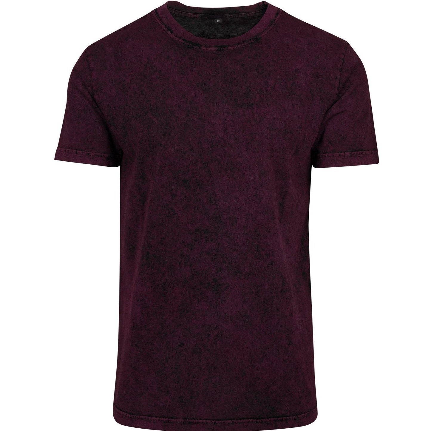 Build Your Brand Acid Washed Tee Regular Fit Crew Neck T-Shirt 100% Cotton