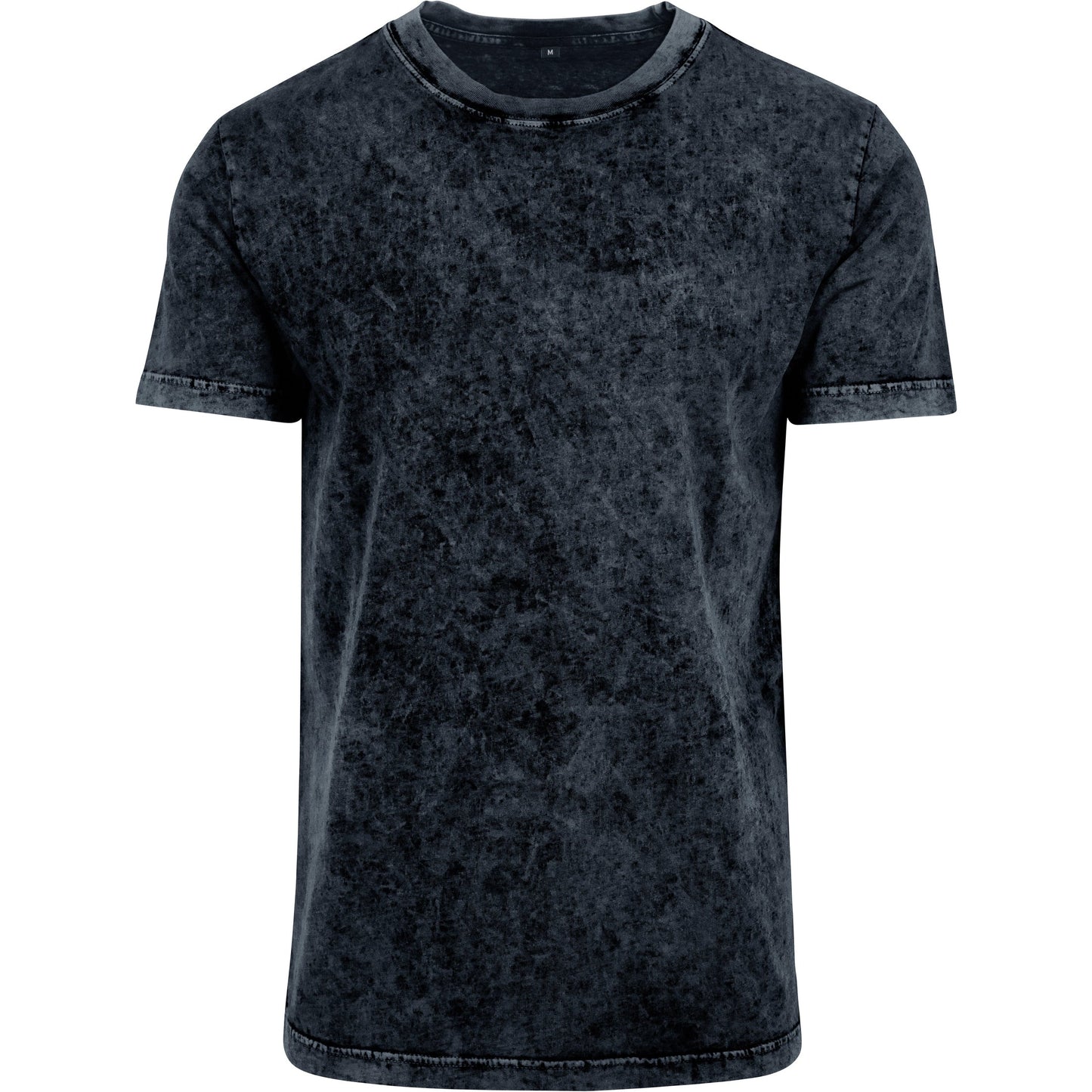 Build Your Brand Acid Washed Tee Regular Fit Crew Neck T-Shirt 100% Cotton