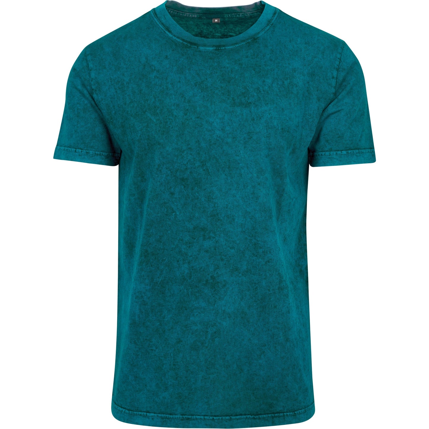 Build Your Brand Acid Washed Tee Regular Fit Crew Neck T-Shirt 100% Cotton