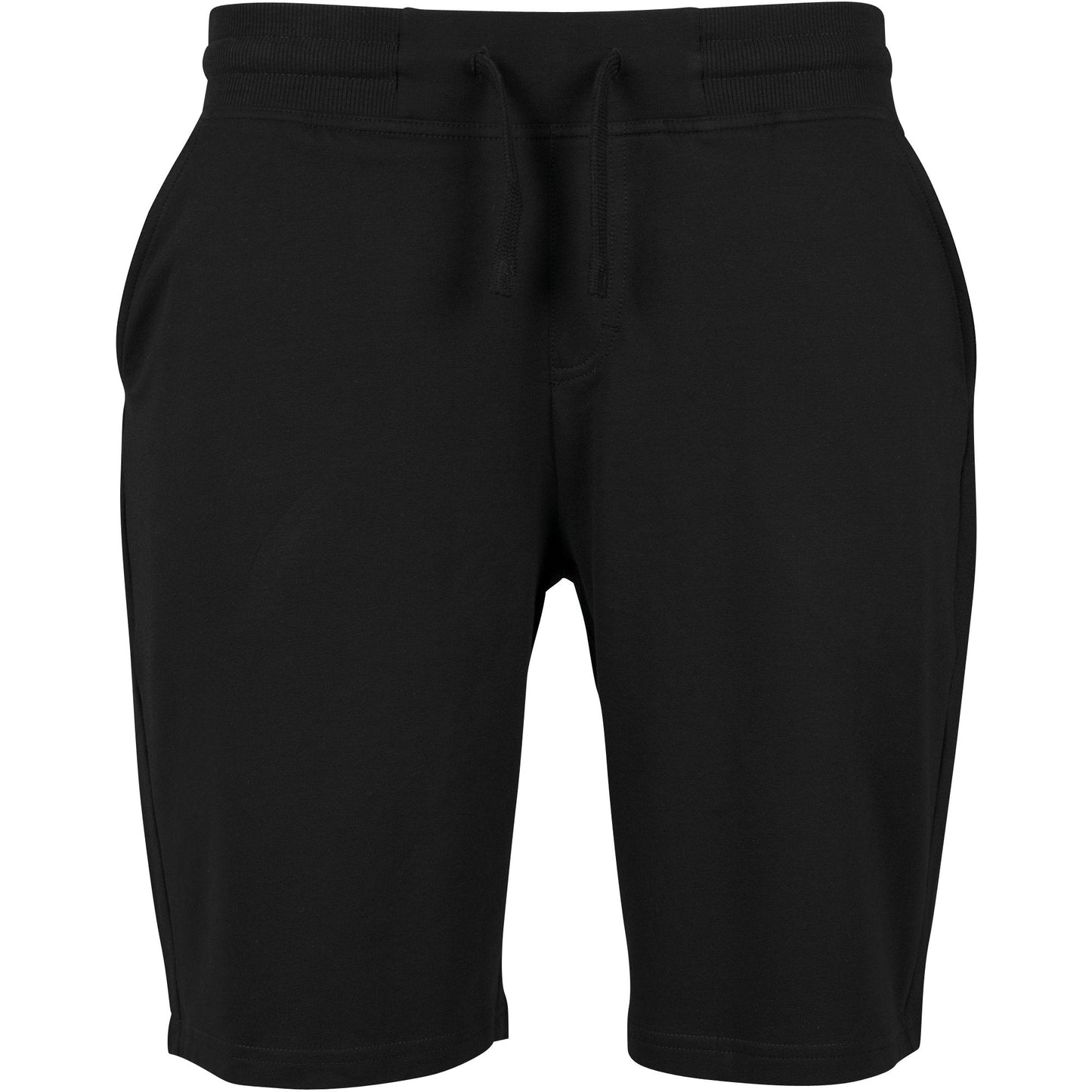 Build Your Brand Terry Shorts Casual Knee Length with Pockets and Drawstring